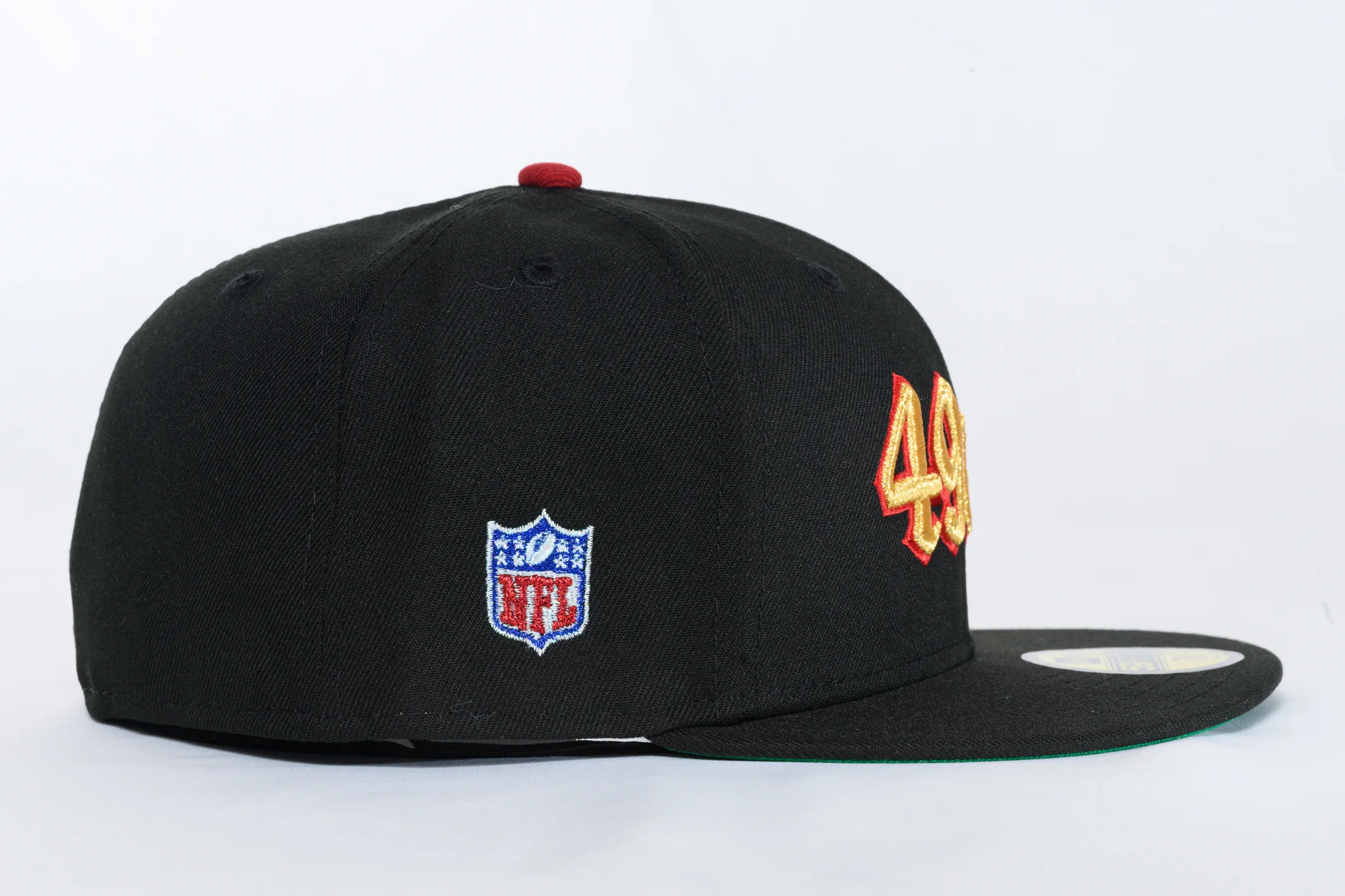 NEW ERA "OLD MONEY" SAN FRANCISCO 49ERS FITTED HAT (H RED /BLACK) - Image 6