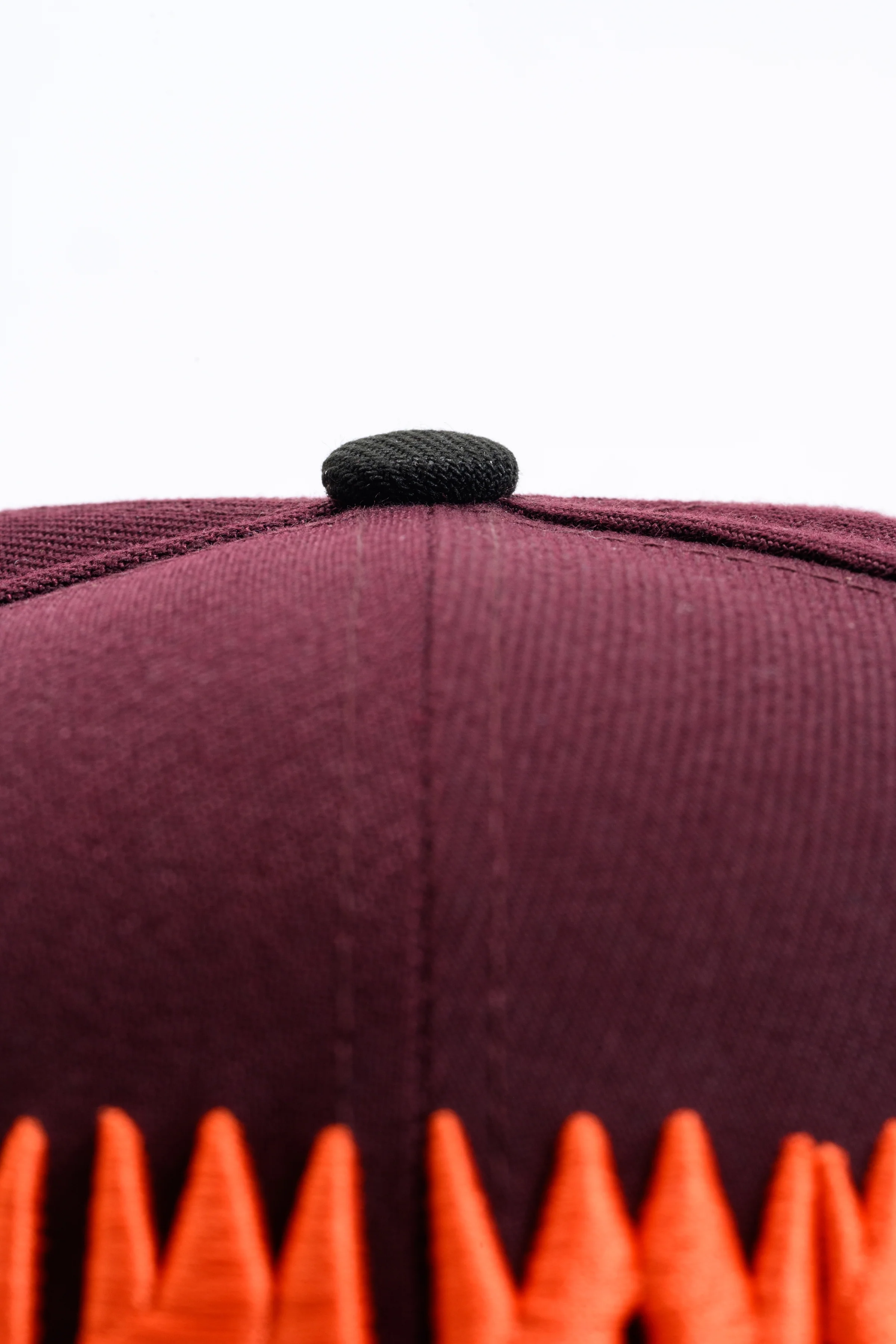 NEW ERA "ORANGE" SAN JOSE SHARKS FITTED HAT (MAROON/BLACK) - Image 6