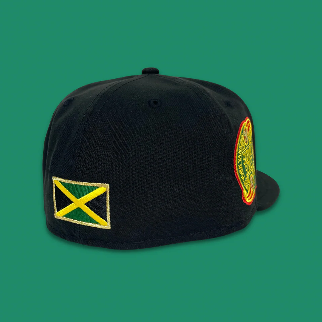 NEW ERA "OX" NEW YORK METS FITTED HAT (BLACK/GREEN/GOLD) - Image 2