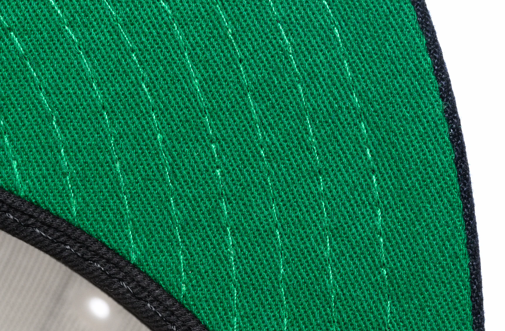 NEW ERA "PINSTRIPE" OAKLAND A'S FITTED HAT (NAVY/WHITE PINSTRIPE) - Image 2