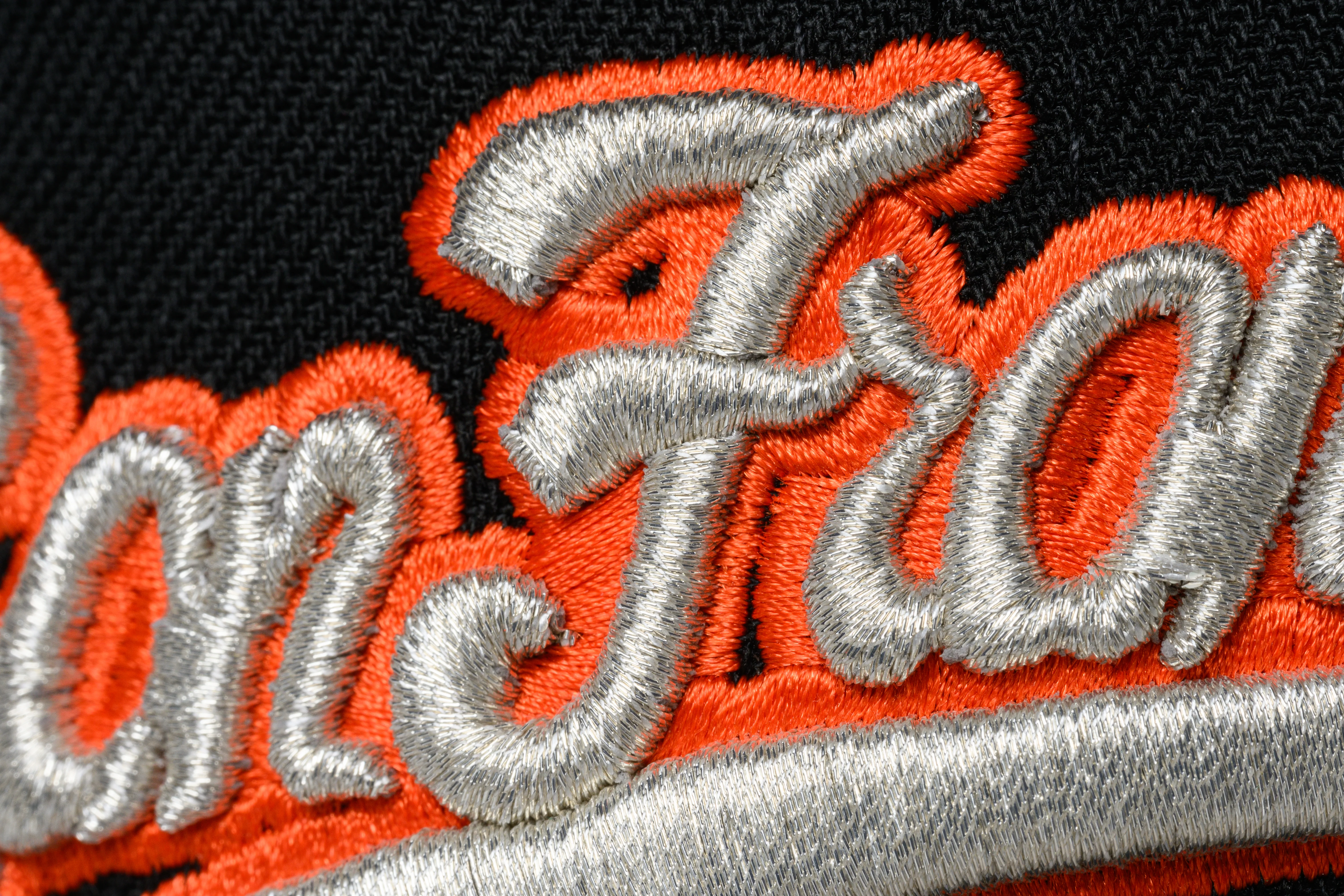 NEW ERA "PRIMETIME" SAN FRANCISCO GIANTS FITTED HAT (BLACK/GREY/ORANGE) - Image 2