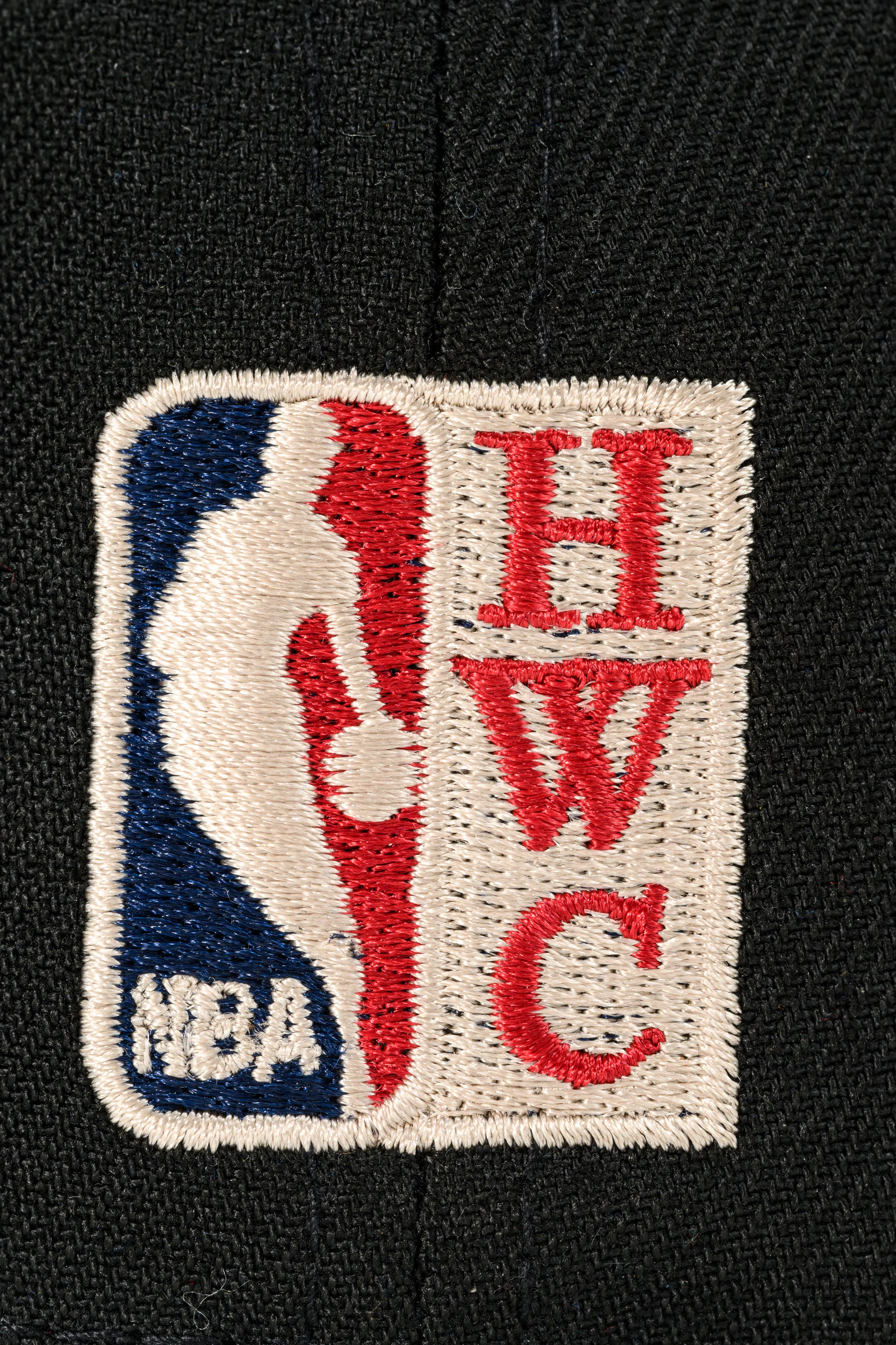 NEW ERA "RICK BARRY” SAN FRANCISCO WARRIORS FITTED HAT (BLACK/NAVY/YELLOW) - Image 7