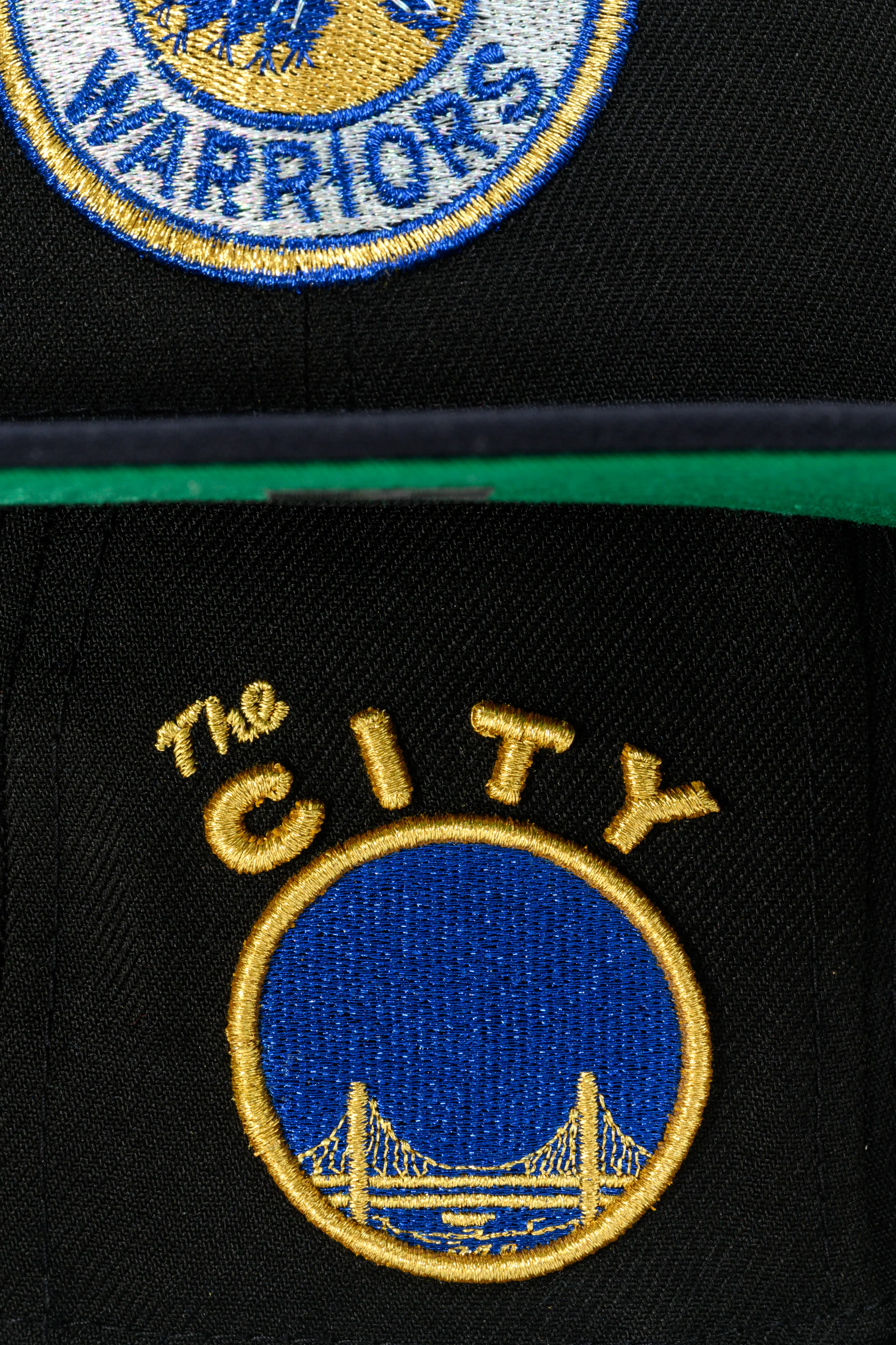 NEW ERA "RICK BARRY” SAN FRANCISCO WARRIORS FITTED HAT (BLACK/NAVY/YELLOW) - Image 8