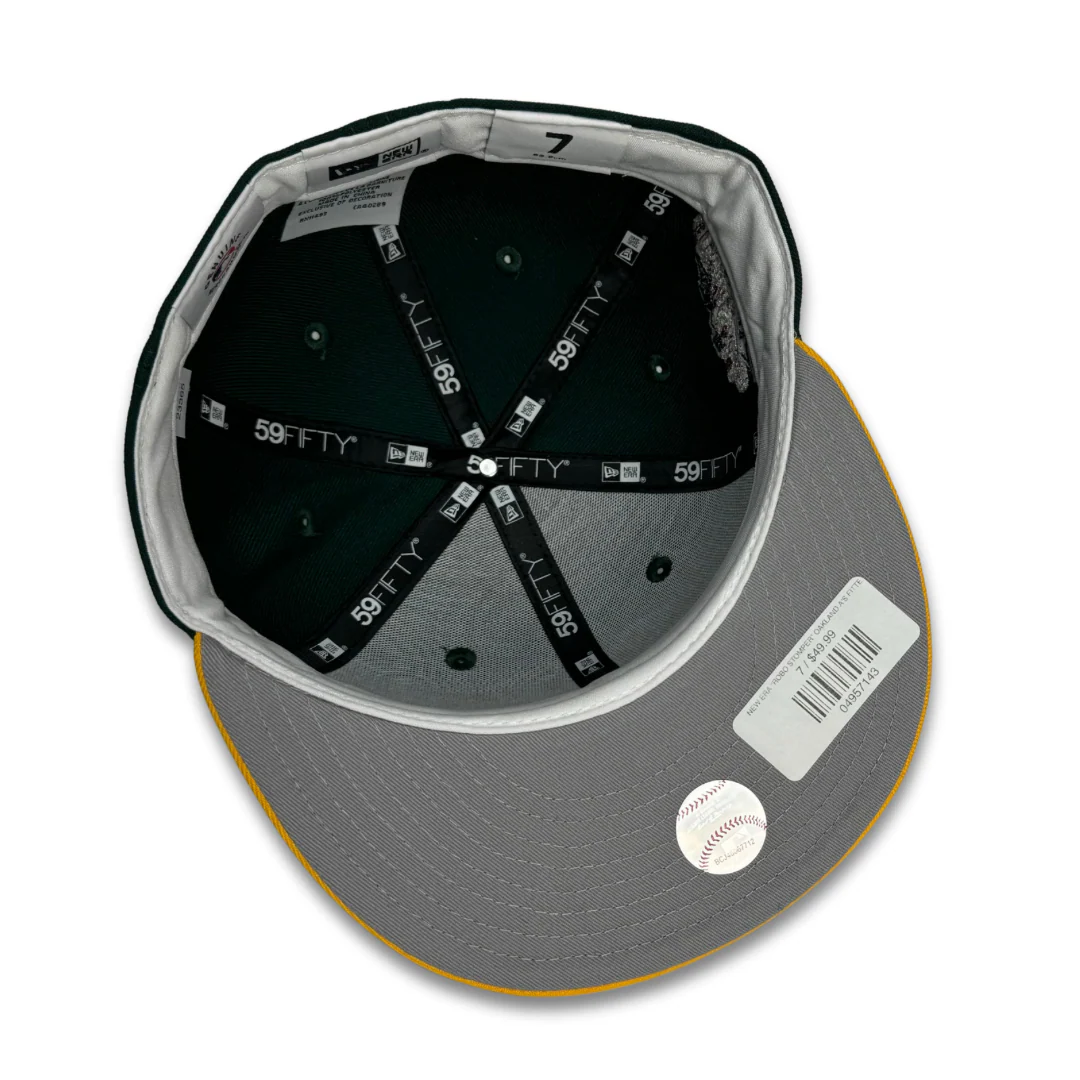 NEW ERA “ROBO STOMPER" OAKLAND A'S FITTED HAT (GREEN/YELLOW) - Image 4