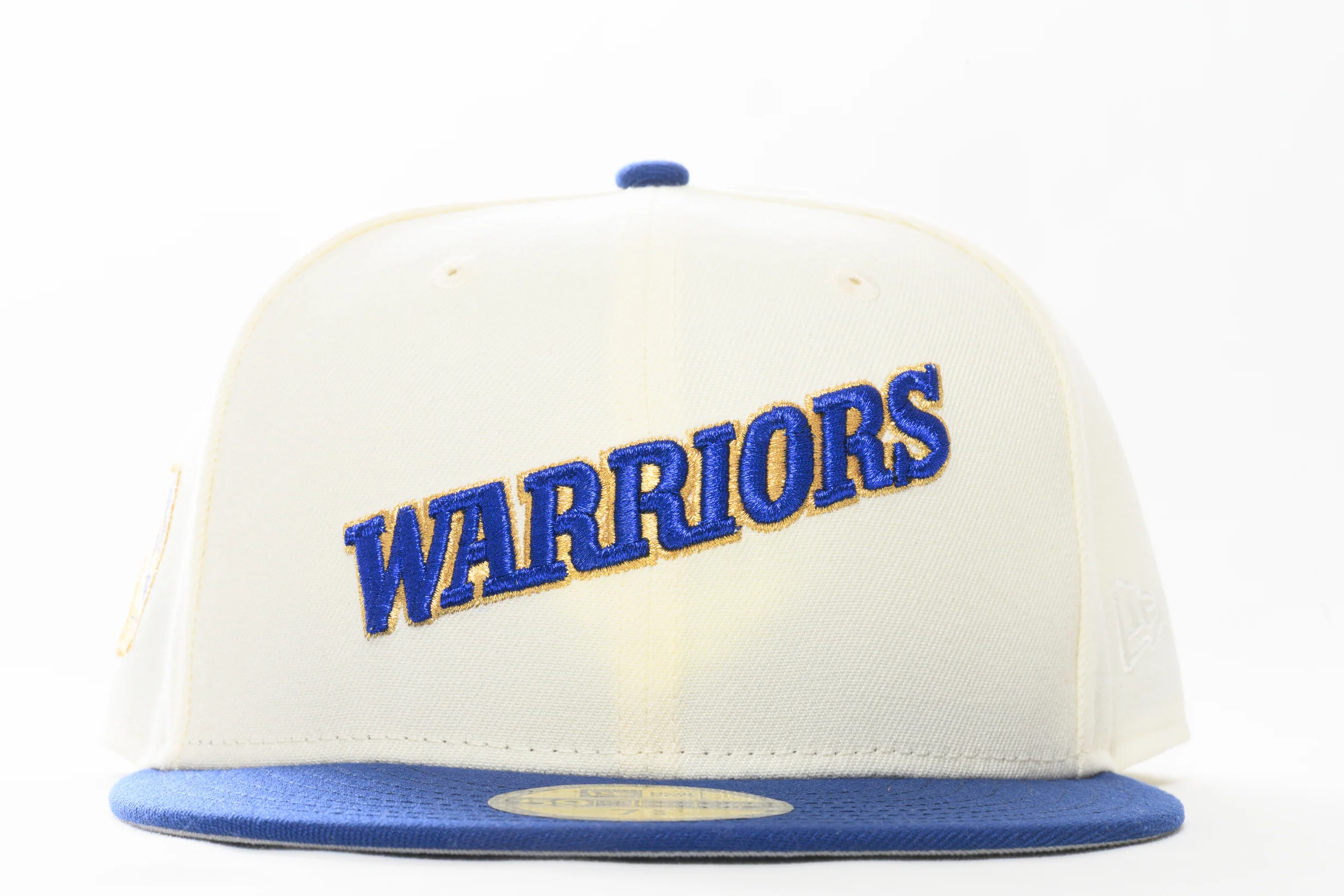 NEW ERA "RUN TMC HOME" GOLDEN STATE WARRIORS FITTED HAT (CHROME/DARK ROYAL) - Image 5