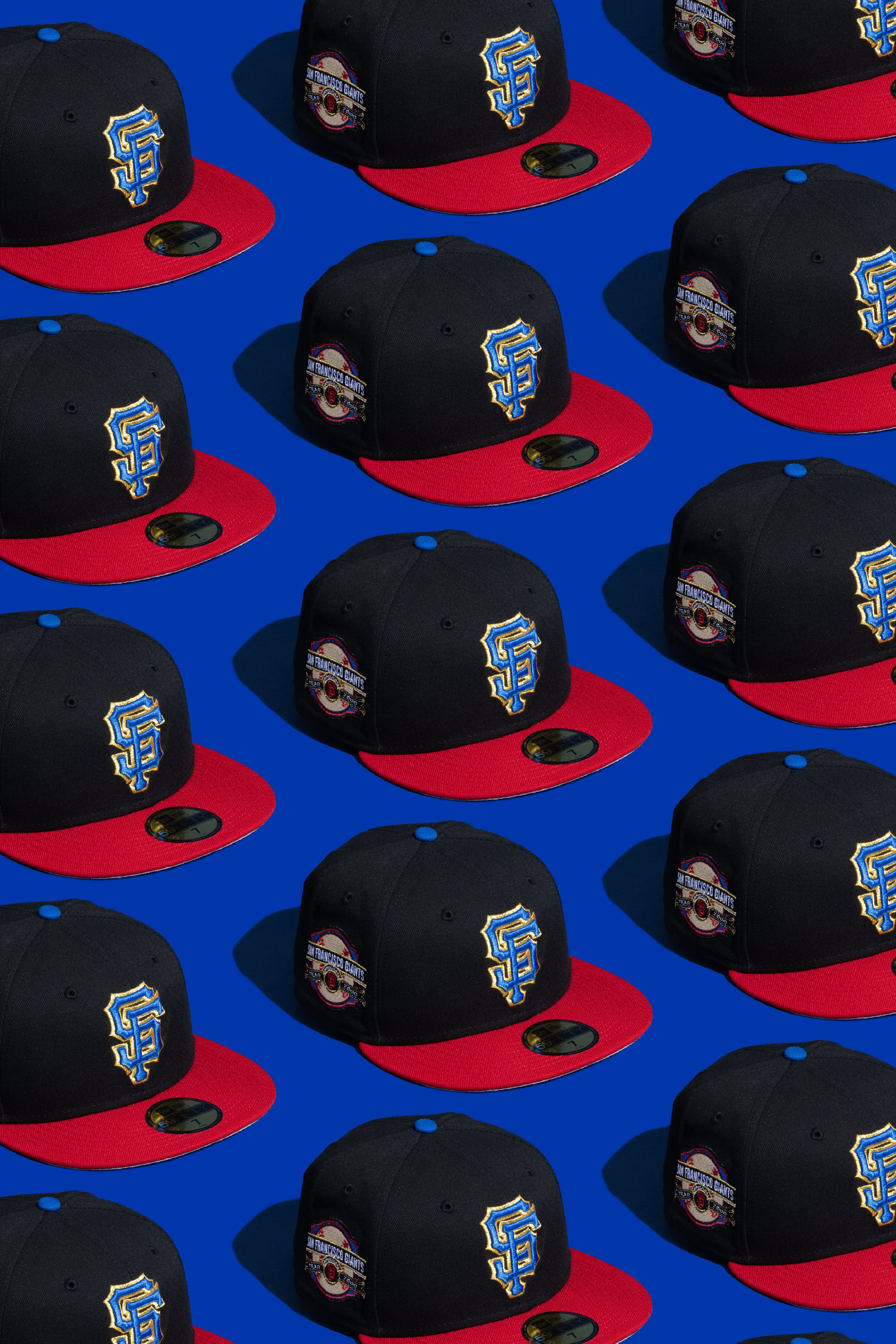 NEW ERA "SAUCEY" SF GIANTS FITTED HAT (RED/BLACK/BLUE) - Image 2