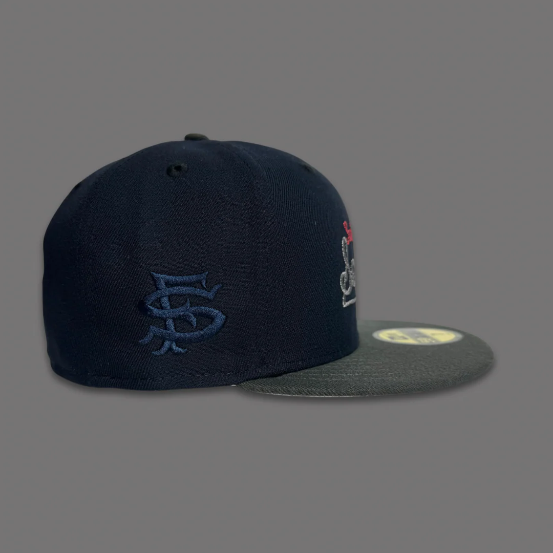 NEW ERA “BUSINESS CASUAL” SF SEALS FITTED HAT (NAVY/PEWTER) - Image 2