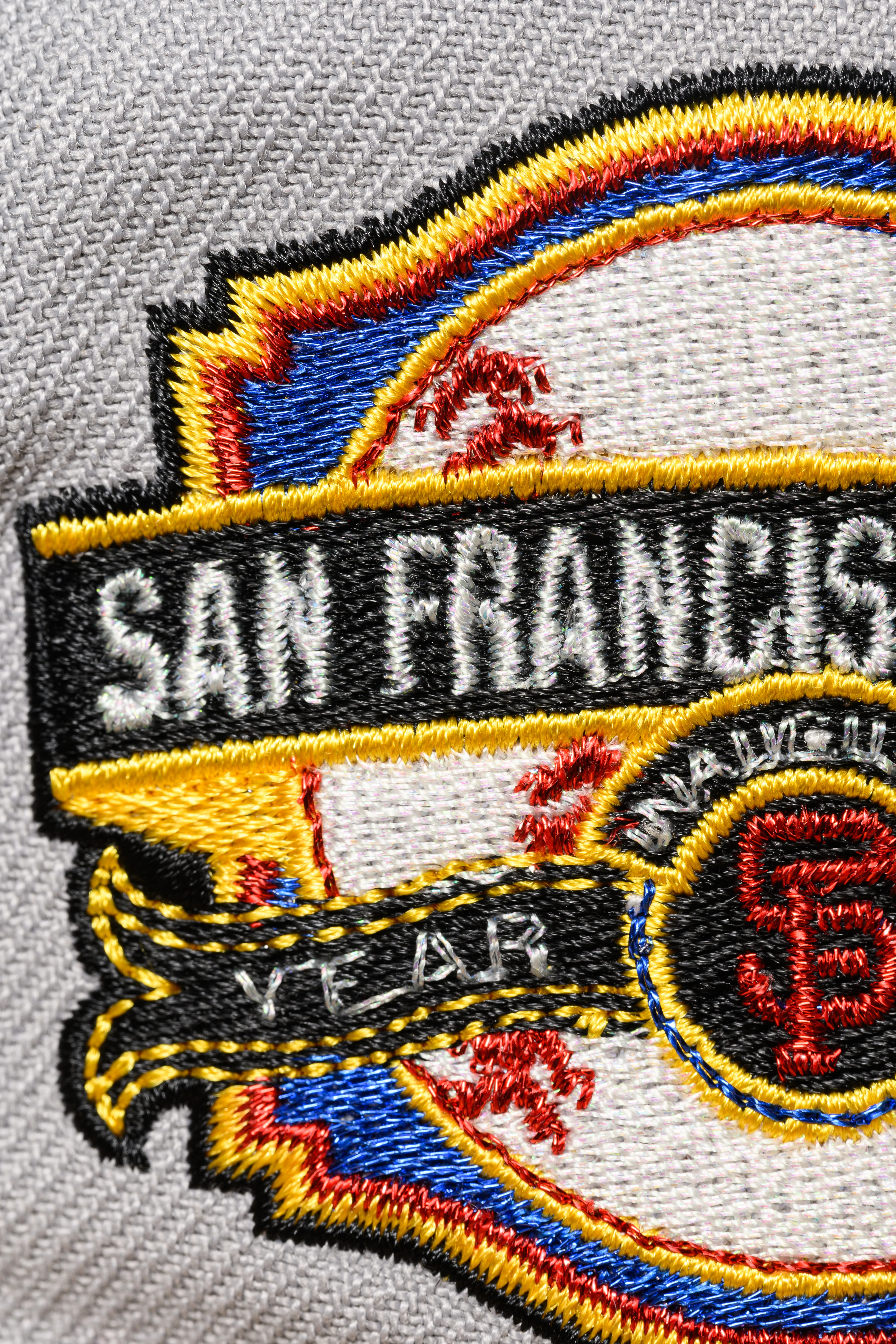 NEW ERA "SF CHAMPIONSHIP EDITION REMODEL" SF GIANTS FITTED HAT (GREY/BLUE) - Image 6
