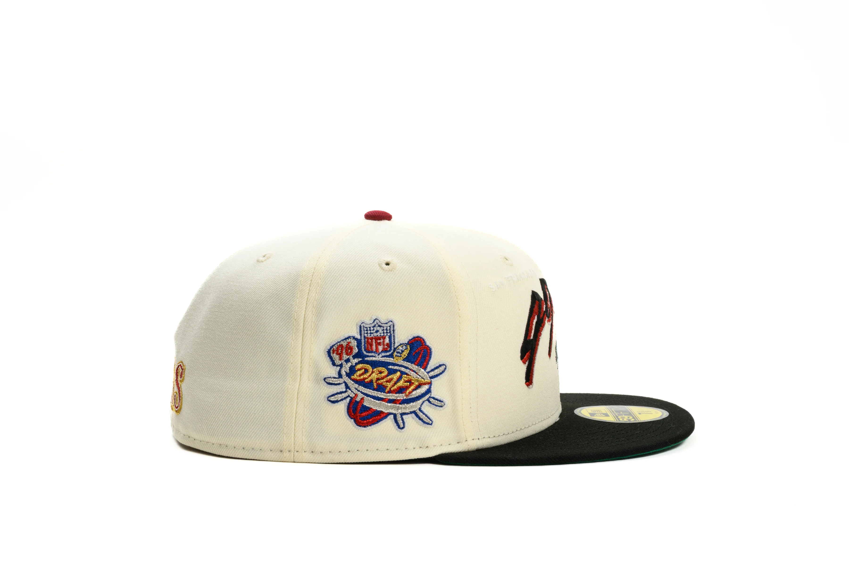 NEW ERA "T.O.” SAN FRANCISCO 49ERS FITTED HAT (CHROME WHITE/BLACK) - Image 13