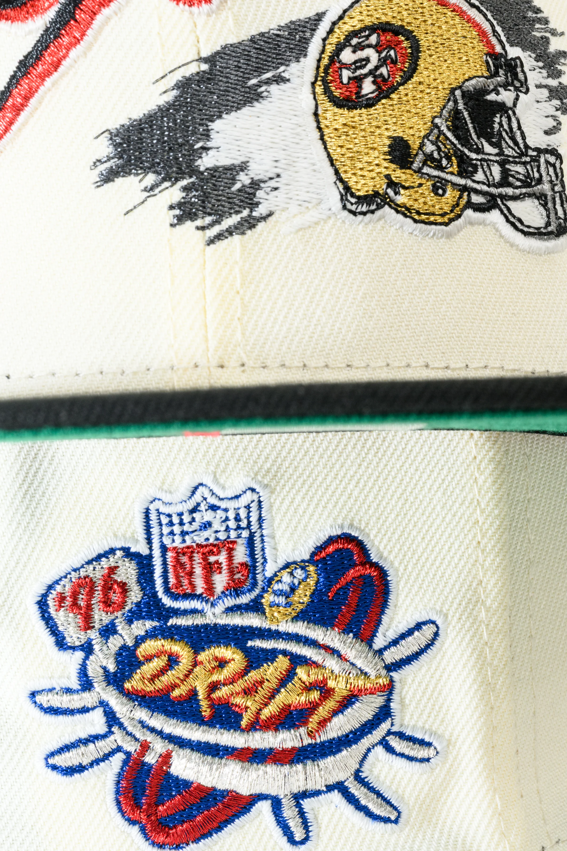 NEW ERA "T.O.” SAN FRANCISCO 49ERS FITTED HAT (CHROME WHITE/BLACK) - Image 9