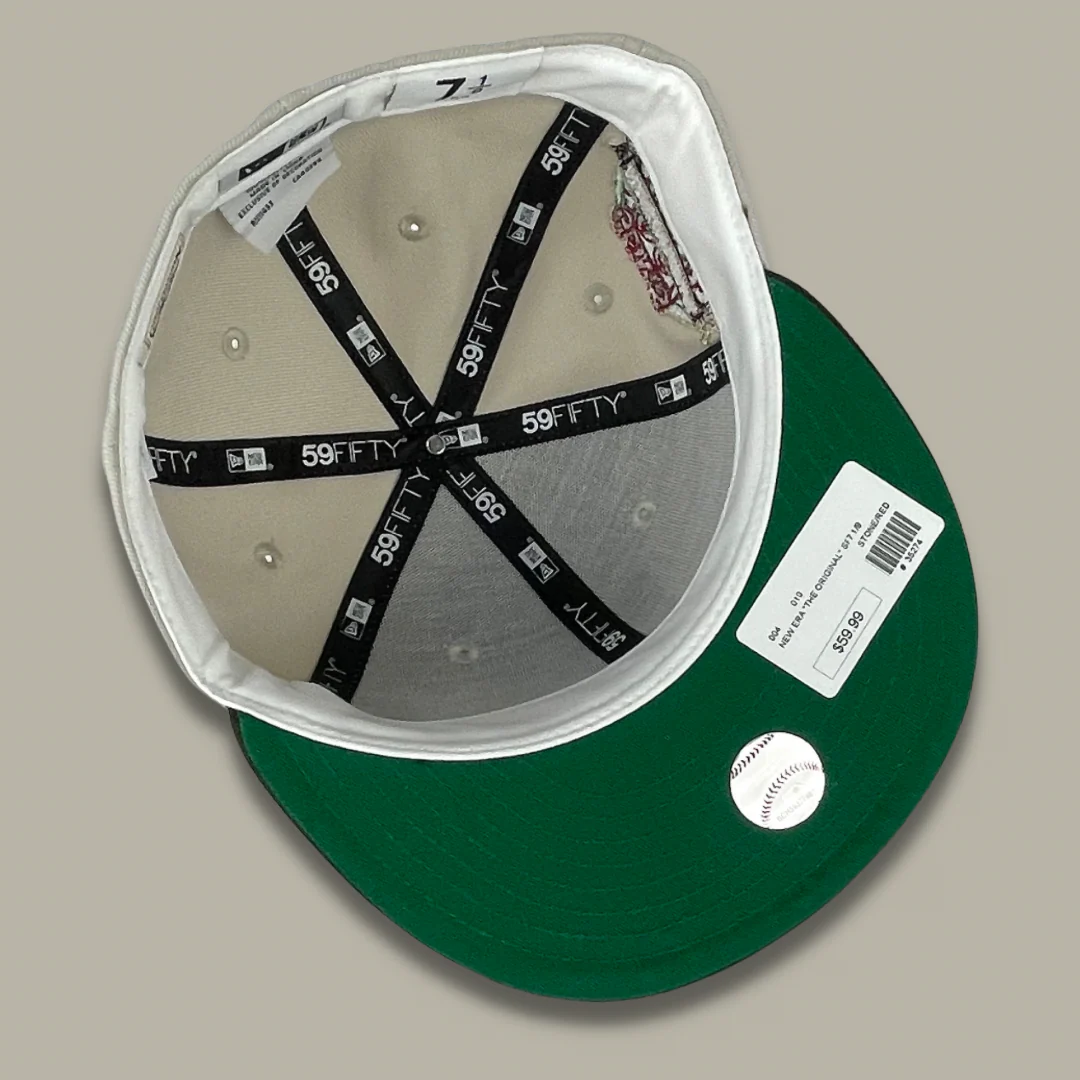 NEW ERA "THE ORIGINAL 2.0" SAN FRANCISCO GIANTS FITTED HAT (STONE/BROWN) - size 6 7/8 - Image 3
