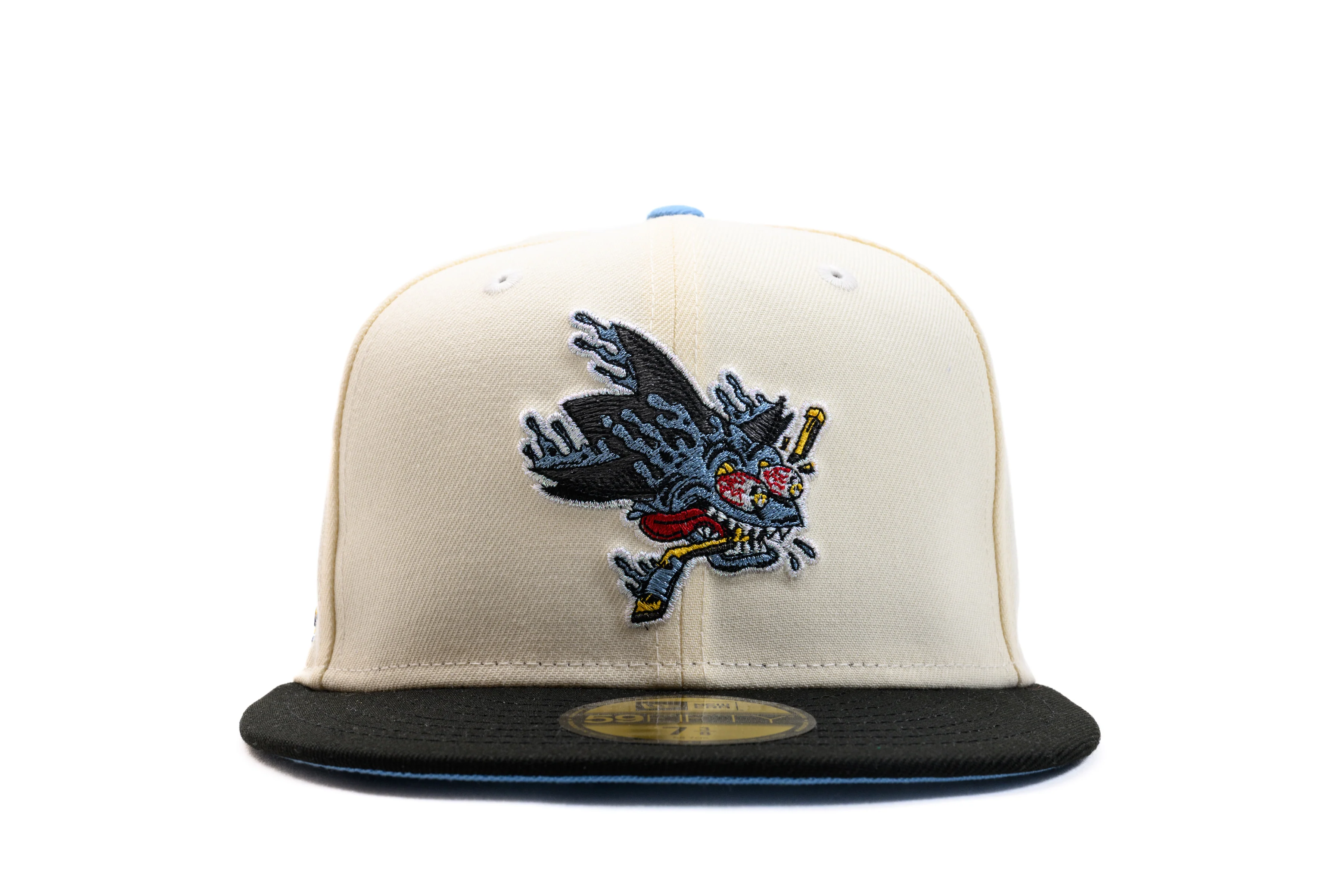 NEW ERA "THIN ICE" SAN JOSE SHARKS  FITTED HAT (CHROME/BLACK/LIGHT BLUE) - Image 9