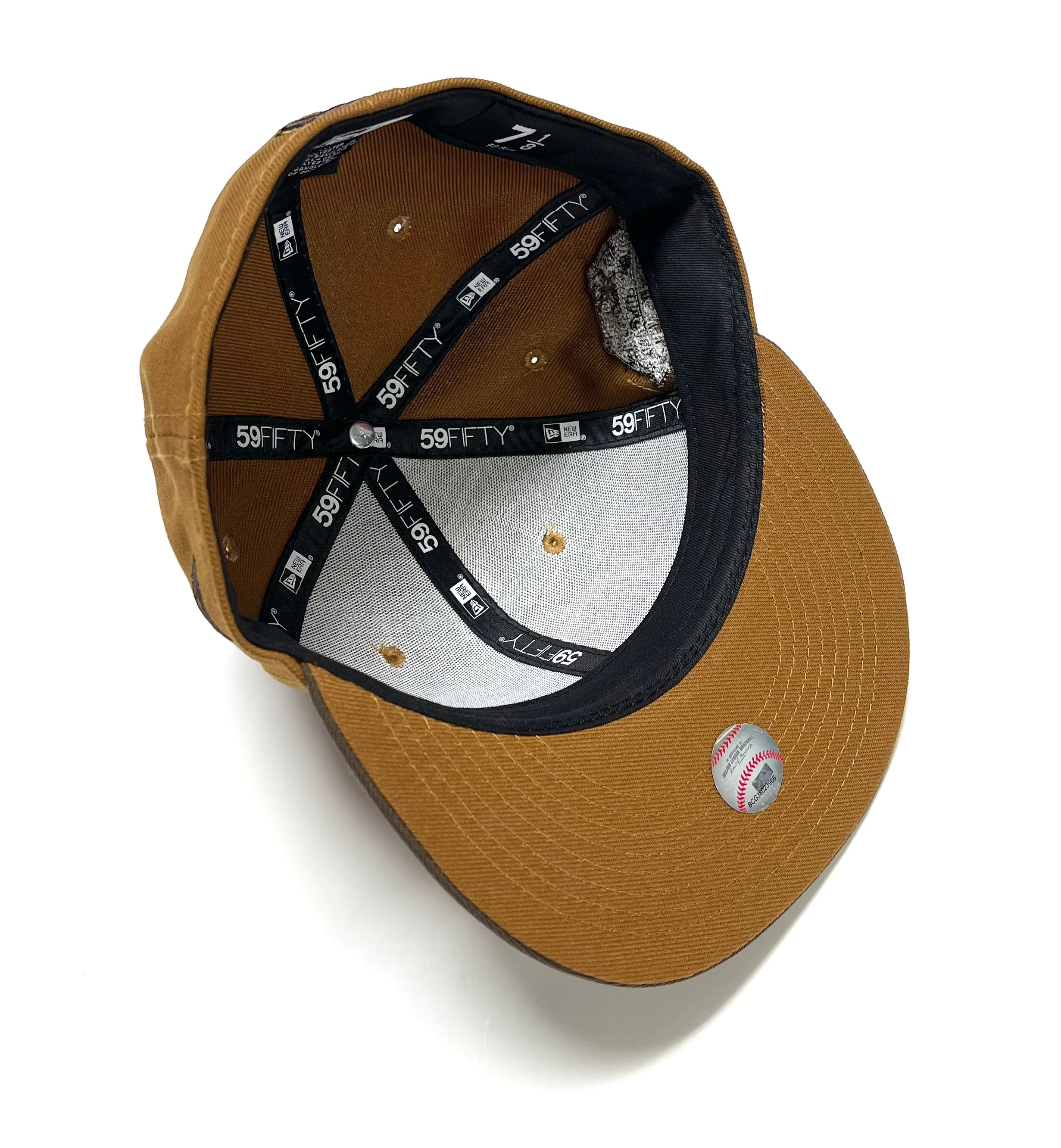 NEW ERA "TONAL" SF GIANTS FITTED HAT (TOASTED PEANUT/DARK BROWN) - Image 5