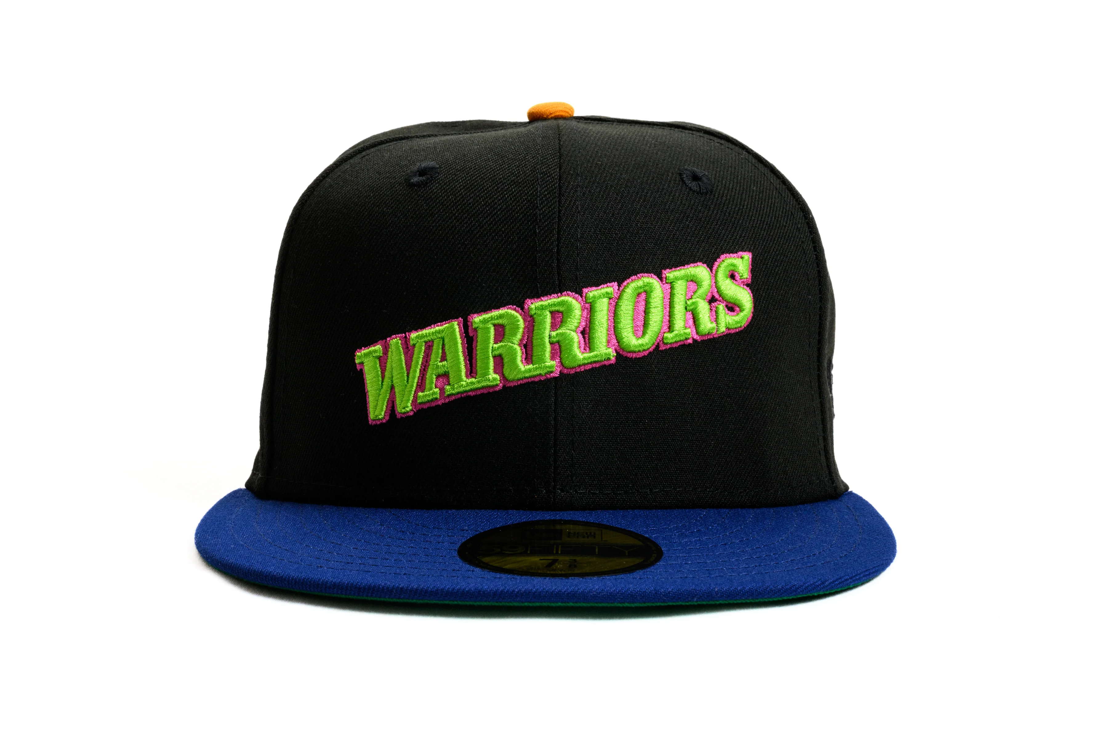 NEW ERA "ULTIMATE" GOLDEN STATE WARRIORS FITTED HAT (BLACK/LIGHT ROYAL) - Image 8