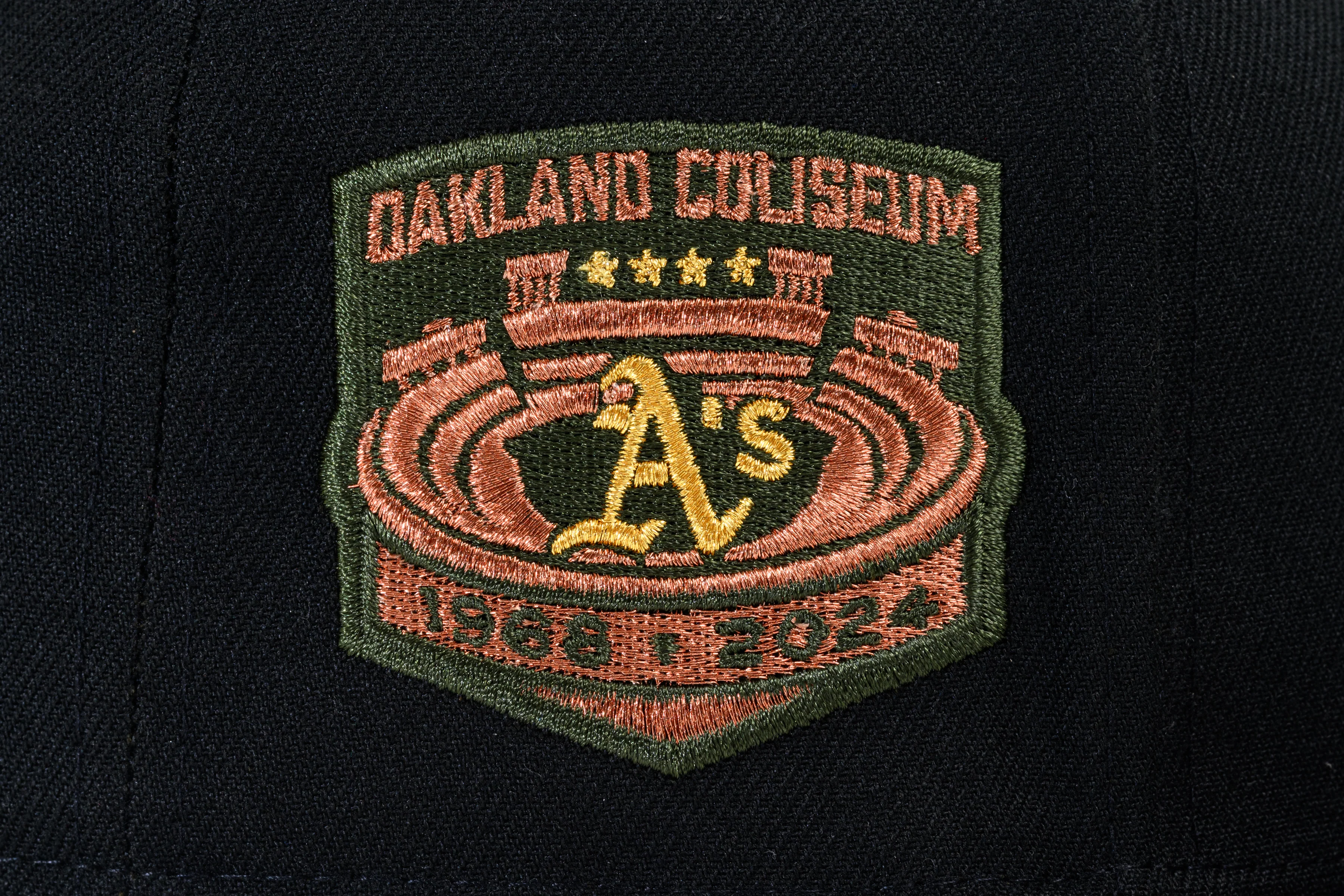 NEW ERA "UNTOUCHABLE" OAKLAND A'S FITTED HAT (BLACK/BURGUNDY) - Image 4