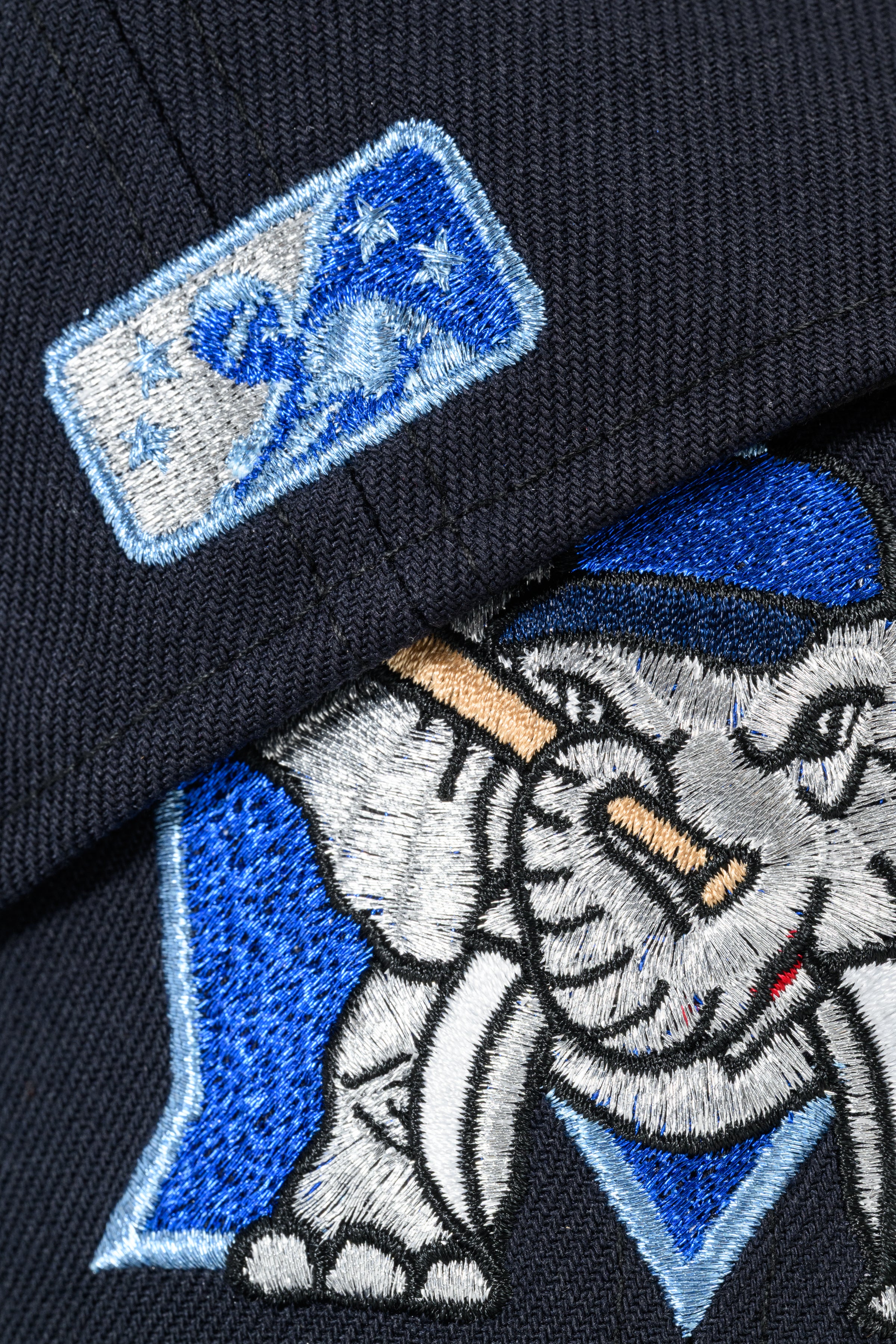 NEW ERA "WALK 2” MODESTO ATHLETICS FITTED HAT (NAVY/OCEANSIDE BLUE/SKY BLUE) - Image 9