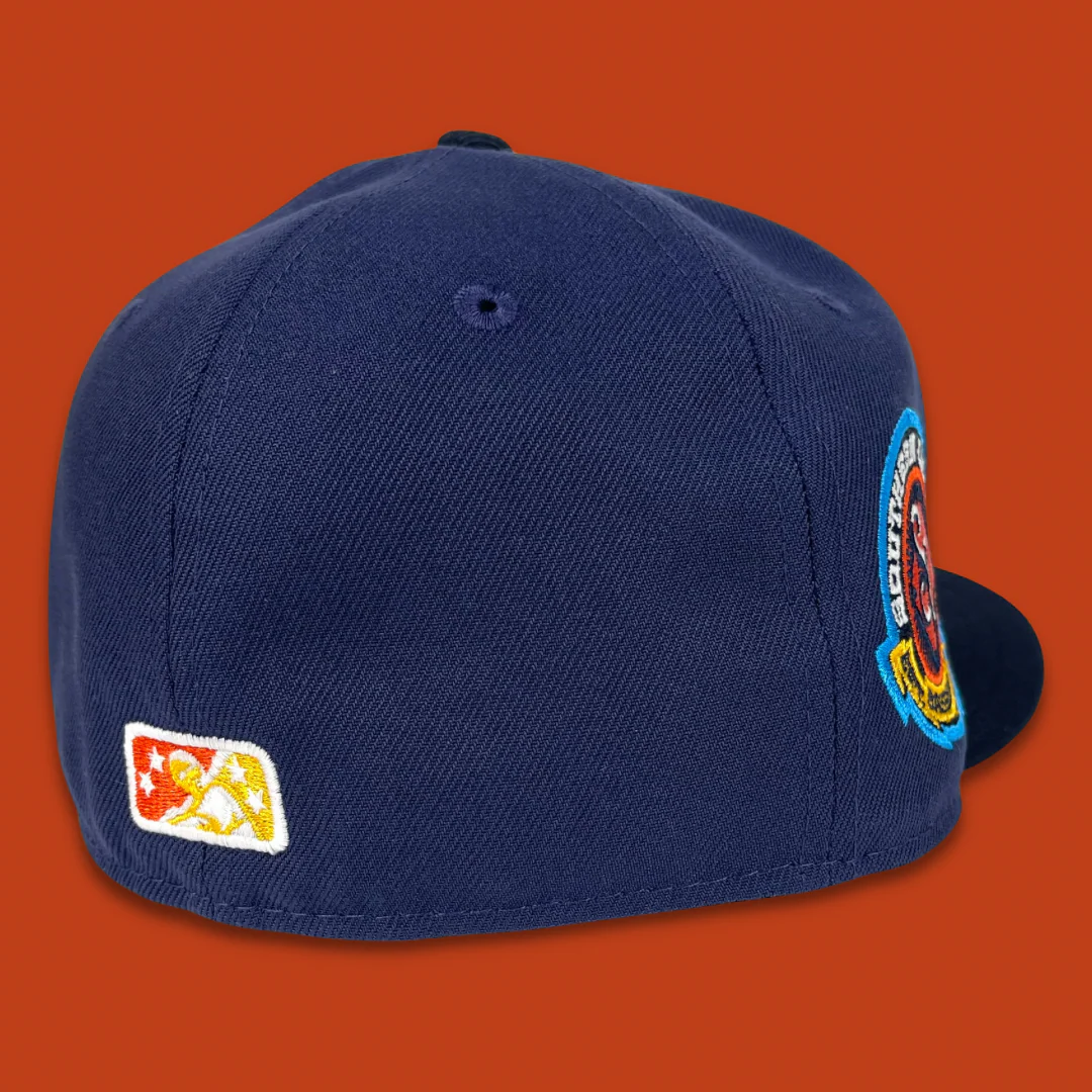 NEW ERA "WE BELIEVE" BIRMINGHAM BARONS FITTED HAT (NAVY/DARK NAVY) (SIZE 6 7/8, 7, 7 1/8 & 8) - Image 2