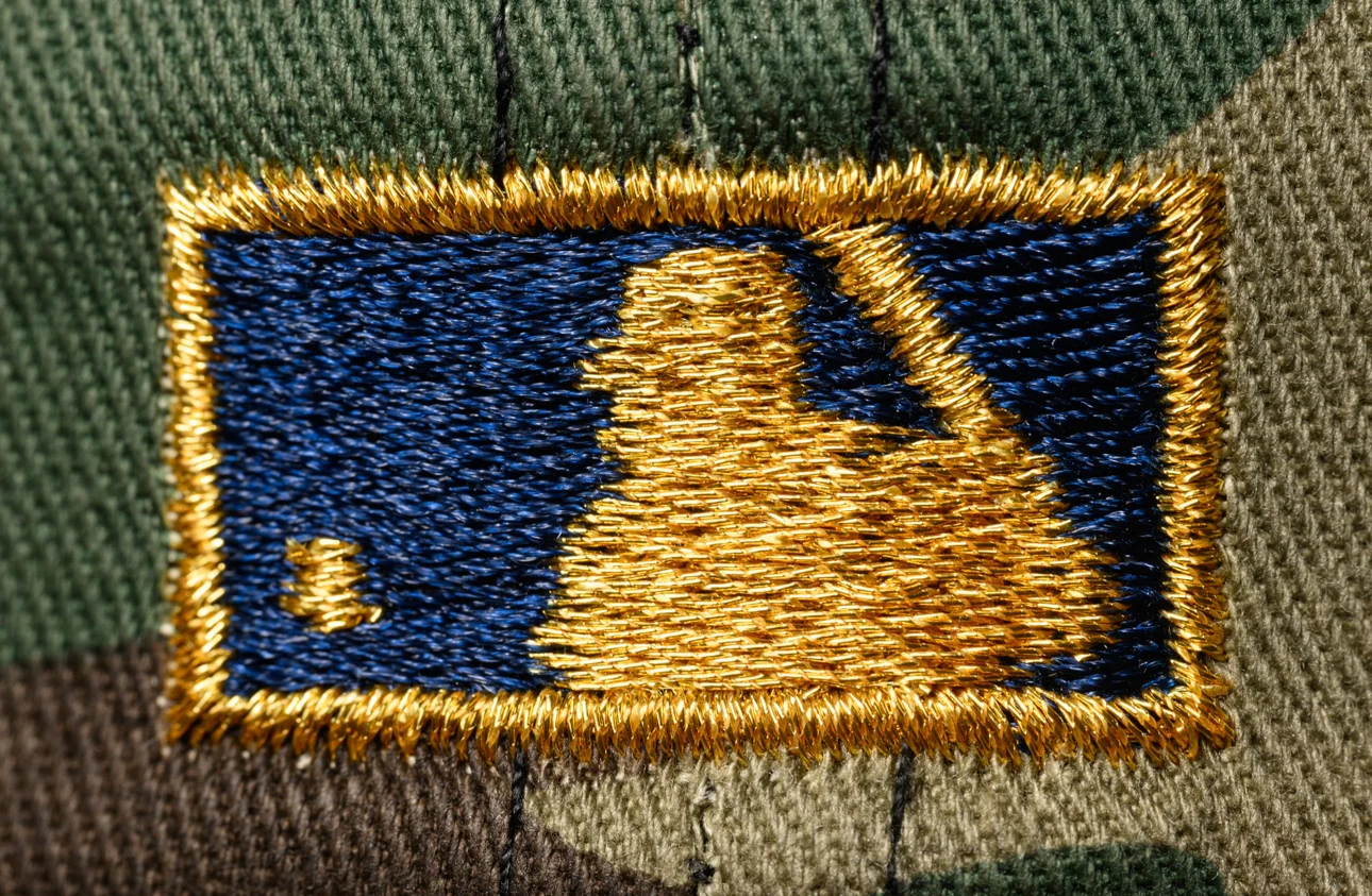 NEW ERA “CAMO" OAKLAND ATHLETICS FITTED HAT (WOODLAND/OCEANSIDE BLUE) - Image 3