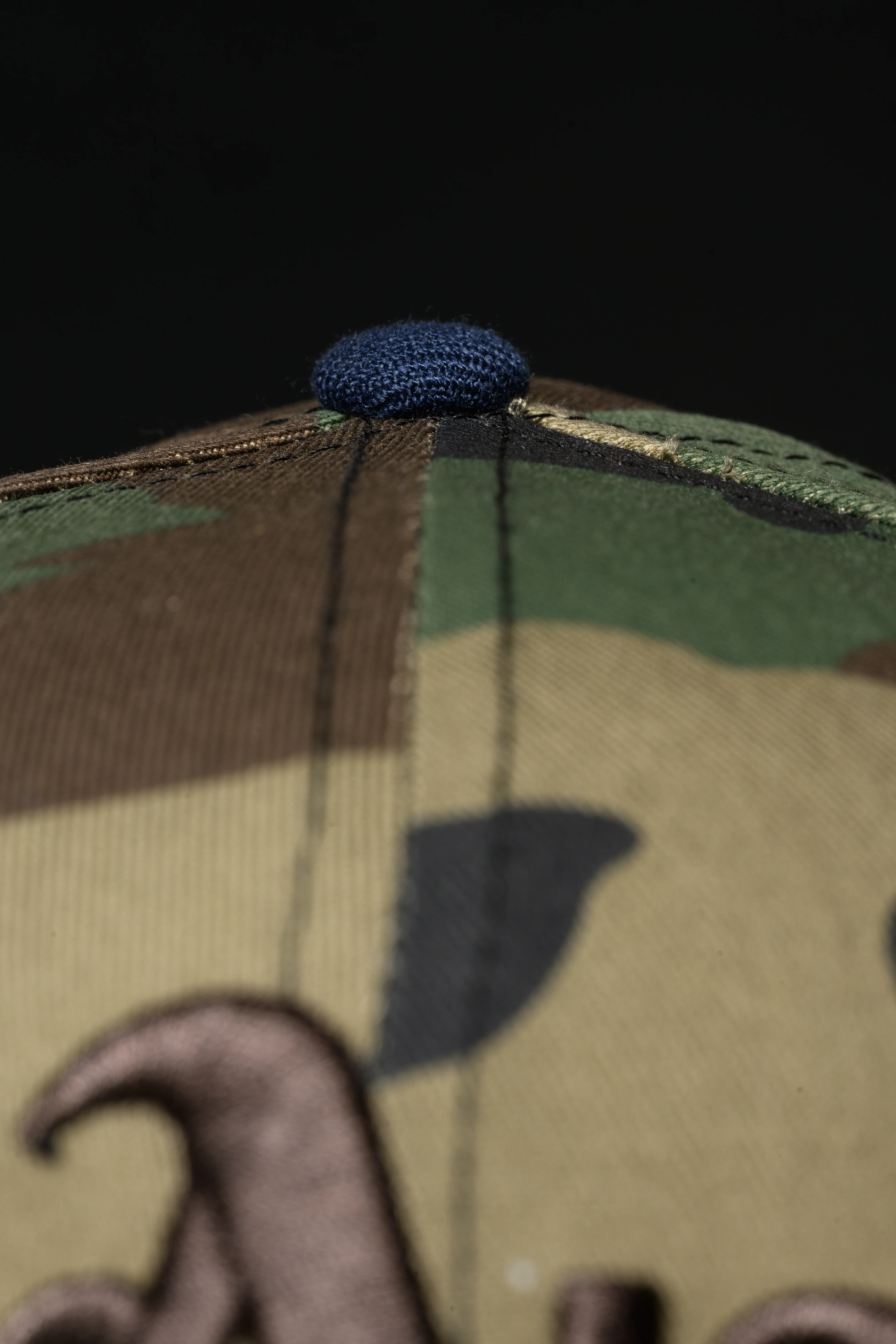 NEW ERA “CAMO" OAKLAND ATHLETICS FITTED HAT (WOODLAND/OCEANSIDE BLUE) - Image 6