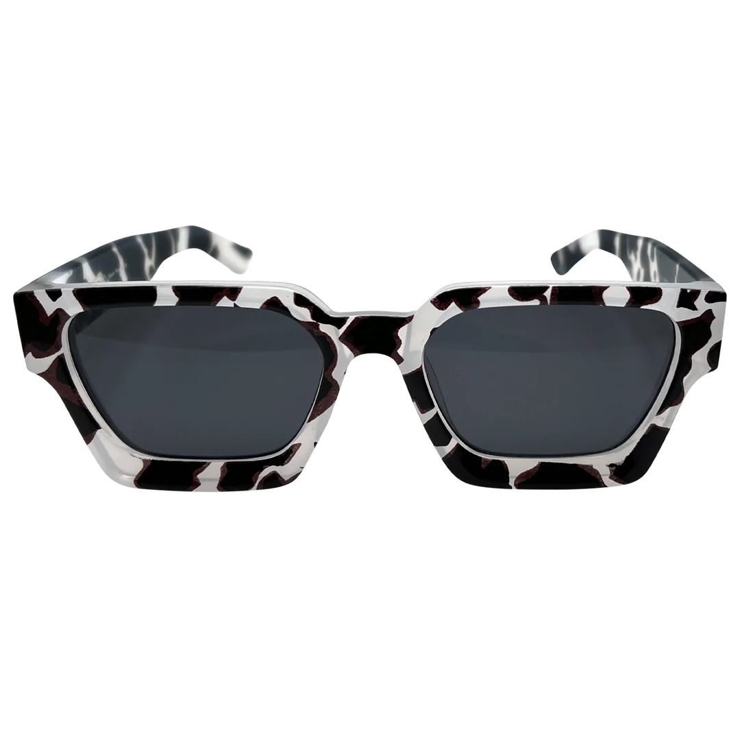 PETALS WHITE AND BLACK "OPTIMISTICS" GLASSES
