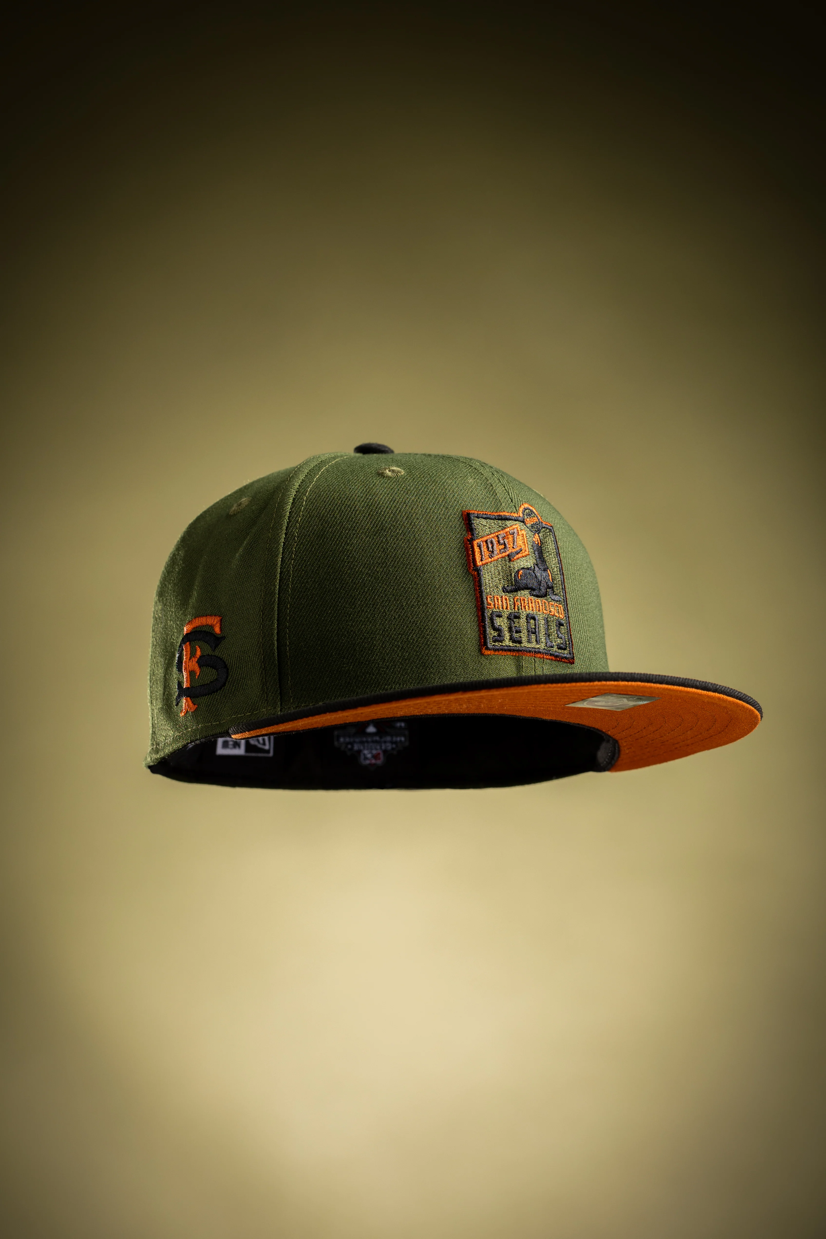 SAN FRANCISCO SEALS "BARRACKS" FITTED HAT (CRISSY FIELD GREEN/BLACK)