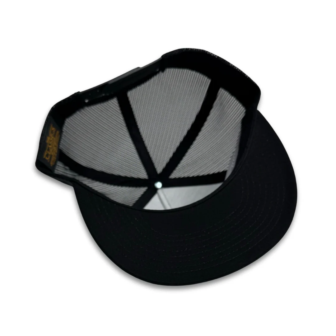 SFC "FULL CIRCLE" MESH TRUCKER SNAPBACK (BLACK/ORANGE) - Image 3