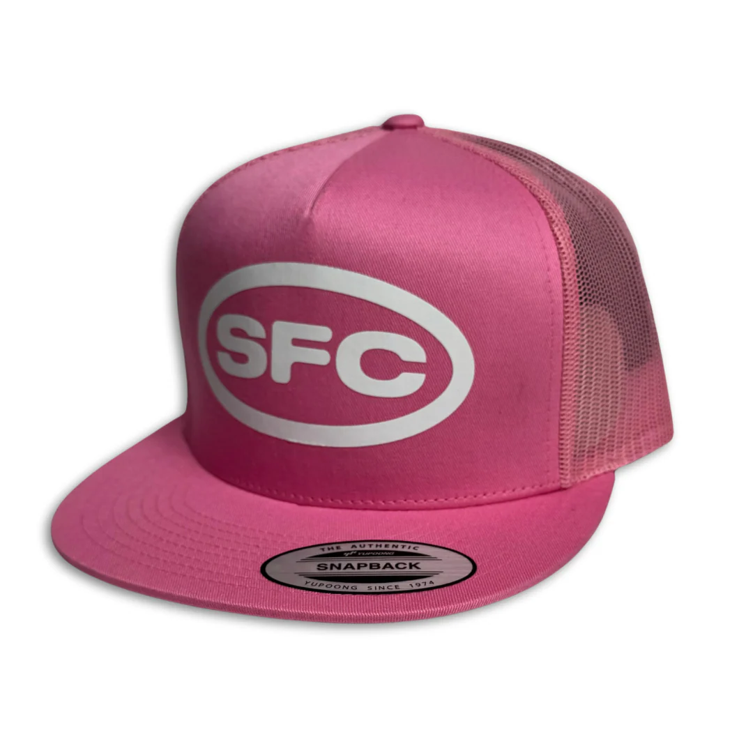 SFC "FULL CIRCLE" MESH TRUCKER SNAPBACK (PINK) - Image 2