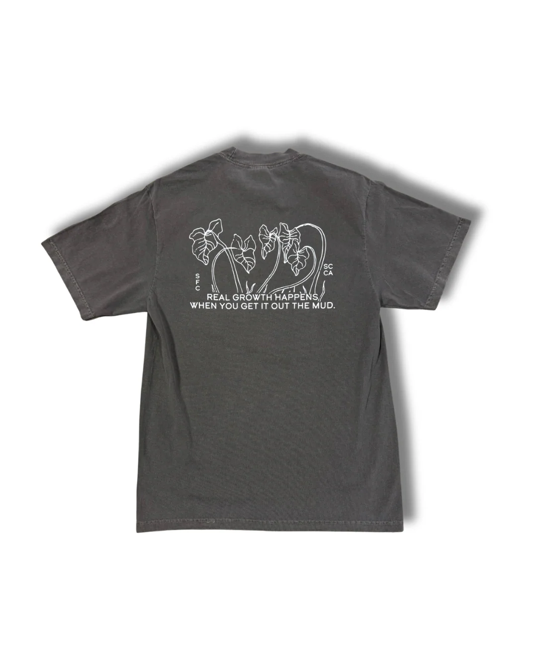 SFC "GROWTH" GARMENT DYED HEAVYWEIGHT TEE (CEMENT)