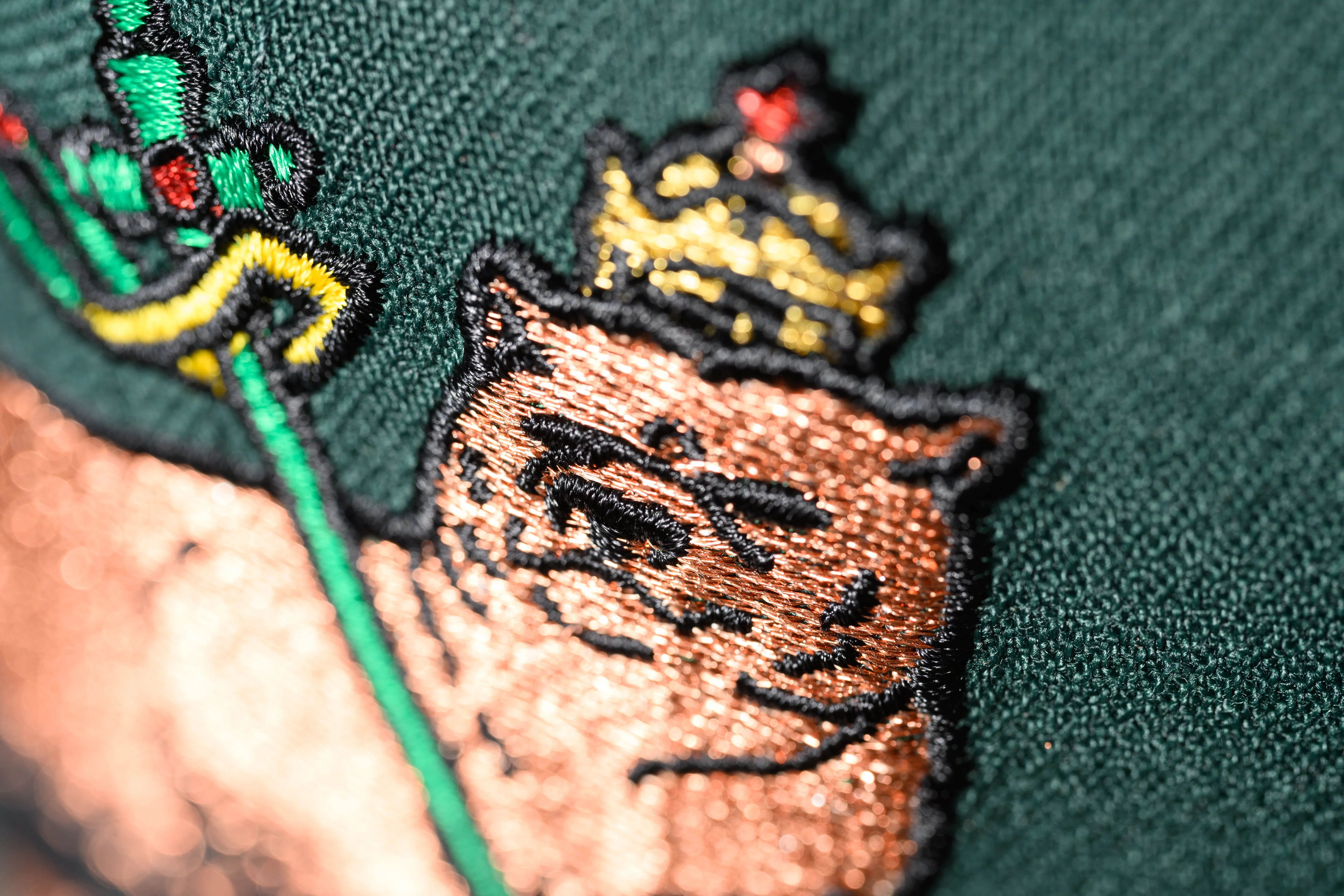 SFC "JUDAH BEAR" NEW ERA FITTED HAT (DARK GREEN/BLACK/RED) - Image 4