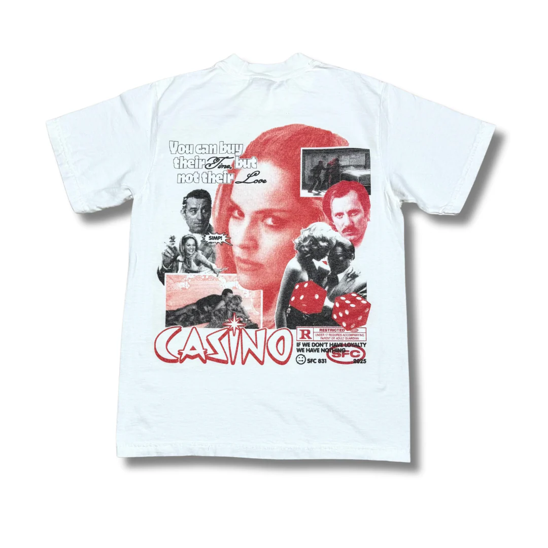 SFC "LOYALTY" GARMENT DYED HEAVYWEIGHT TEE (WHITE)