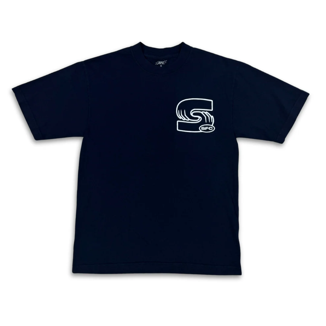 SFC "DAPS" GARMENT DYED HEAVYWEIGHT TEE (NAVY) - Image 2