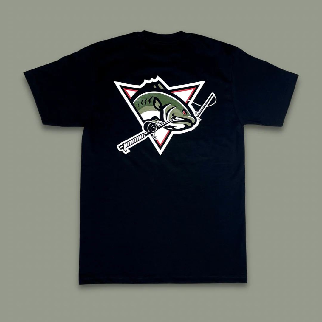 SFC X BAD NEWS BASS "TRIANGLE BITE" HEAVYWEIGHT TEE (BLACK)