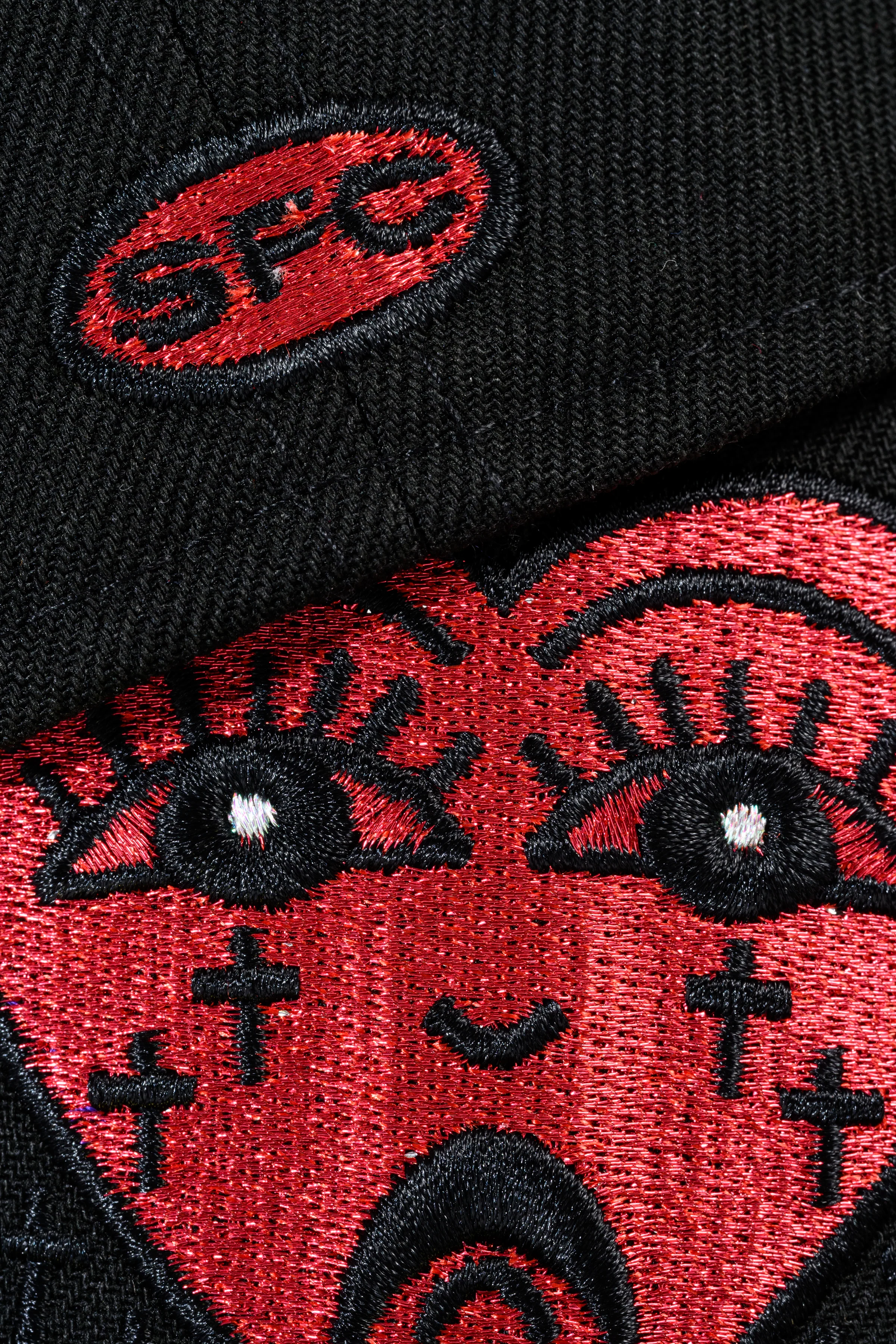 SFC X CHICANO ELECTRIC "CORAZON" FITTED HAT (BLACK/RED) - Image 9