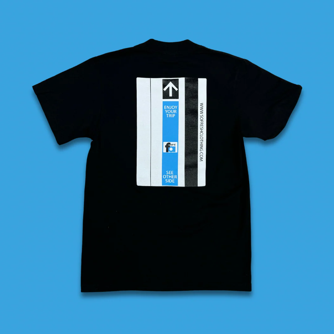 SFC X FA “BART” TEE (GARMENT DYED BLACK) - Image 2