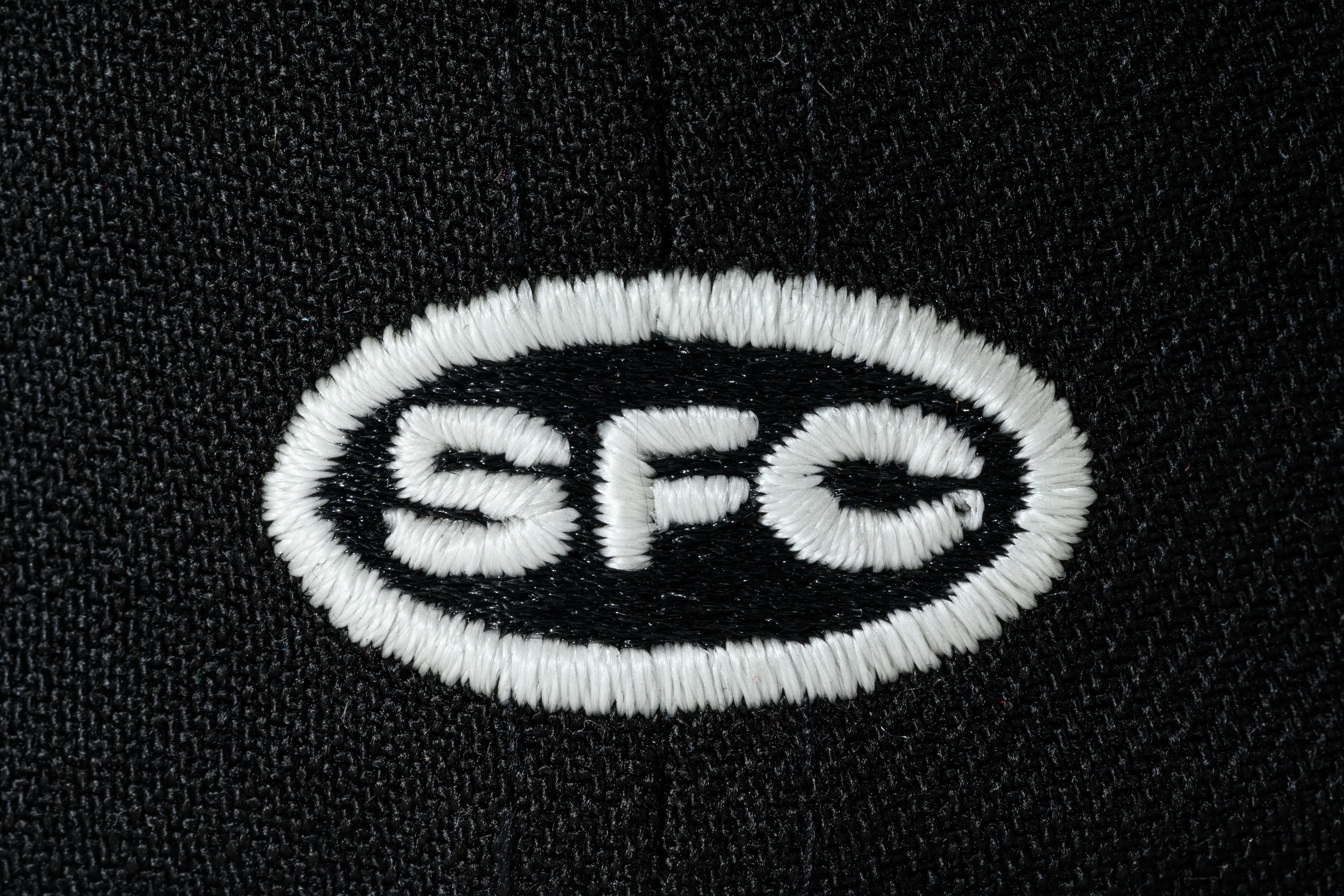 SFC X NEW ERA "OLD E" FITTED HAT (BLACK/GRAPHITE) - Image 3