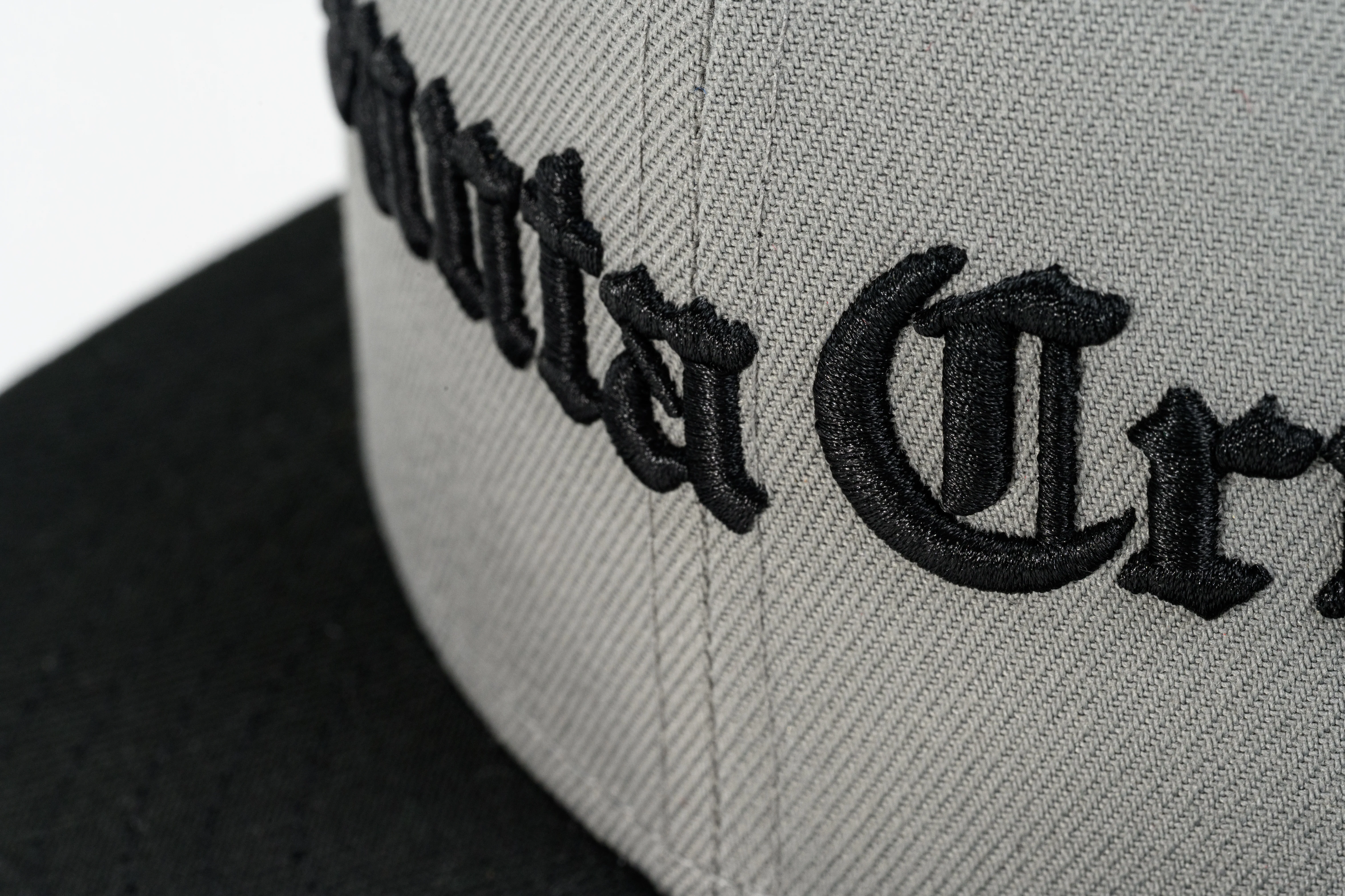 SFC X NEW ERA "OLD E" FITTED HAT (GREY/BLACK) - Image 6