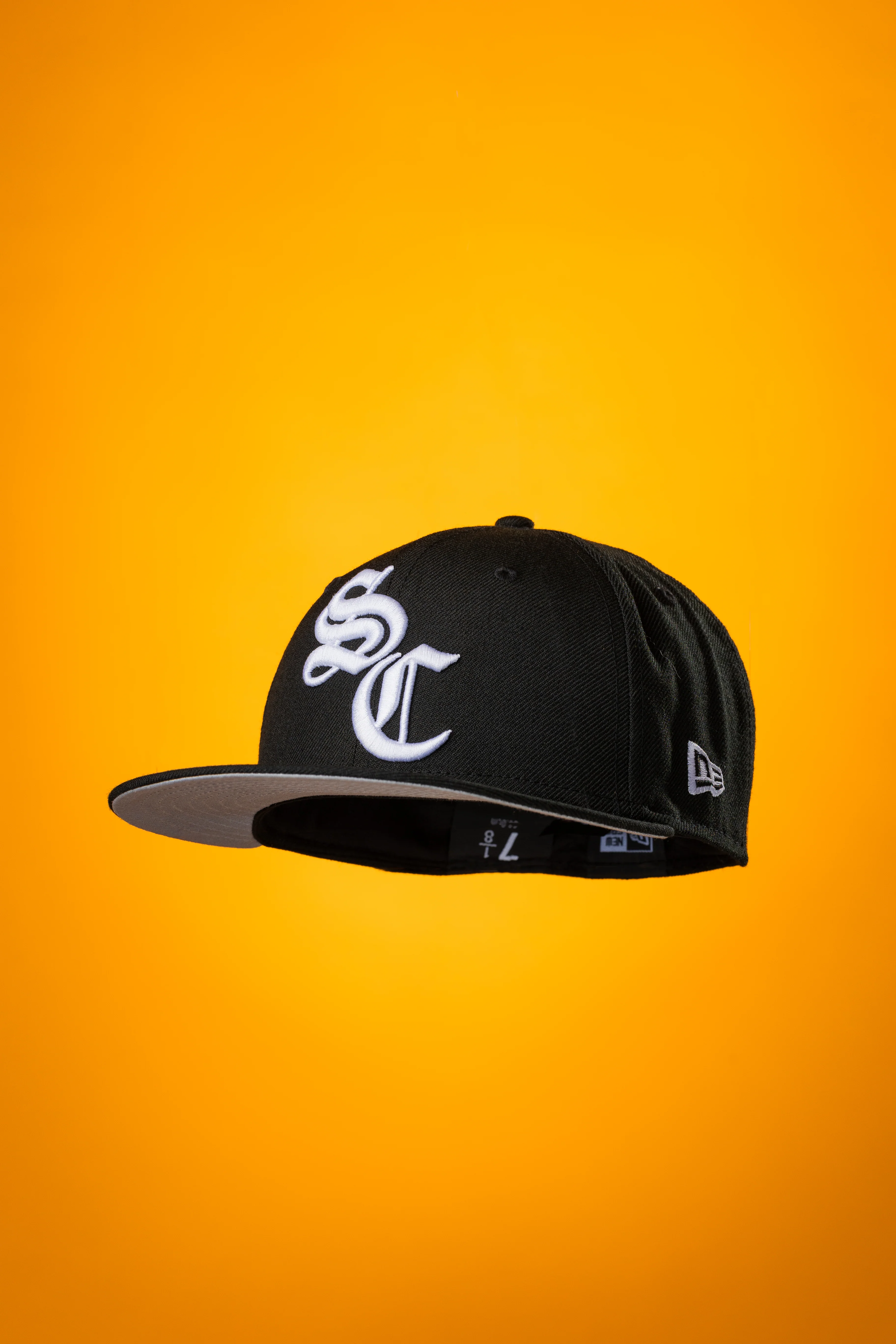 SFC X NEW ERA "SC OLD E" FITTED HAT (BLACK/WHITE)c - Image 4