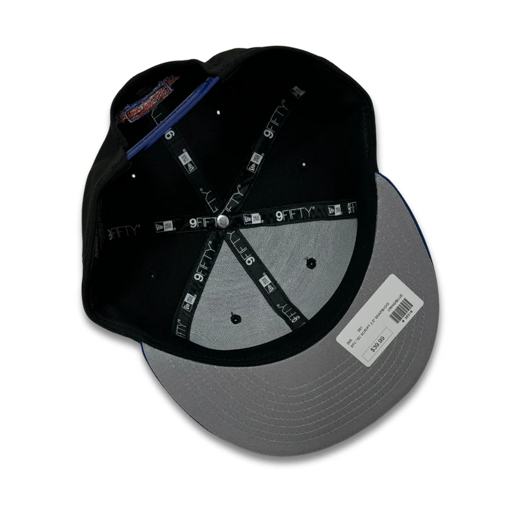 SFC X NEW ERA "SC SCRIPT 2.0" SNAPBACK (BLACK/BLUE/ORANGE) - Image 3