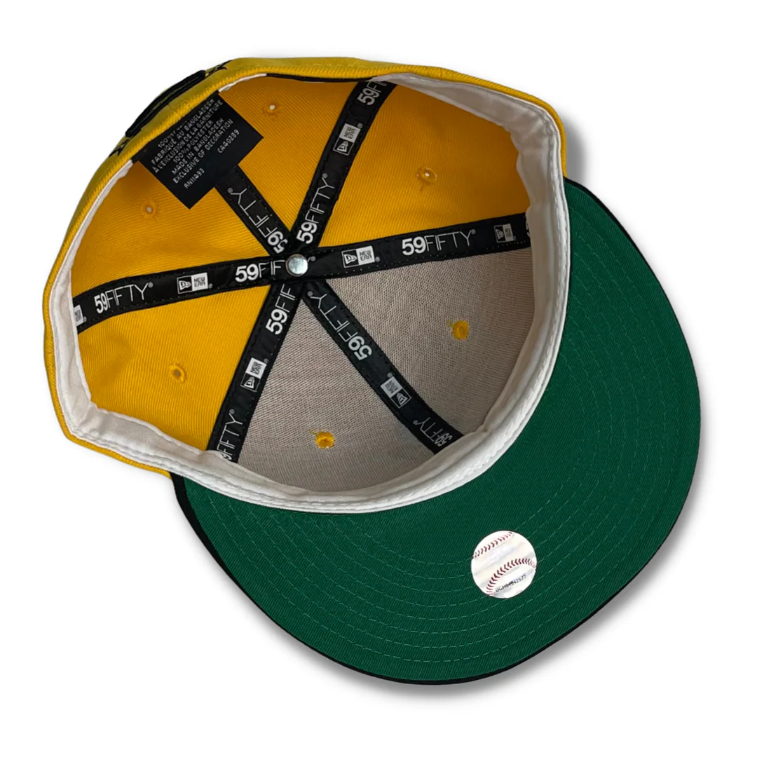 SFC X NEW ERA "SC SCRIPT" FITTED HAT (ATHLETIC GOLD/BLACK) - Image 2
