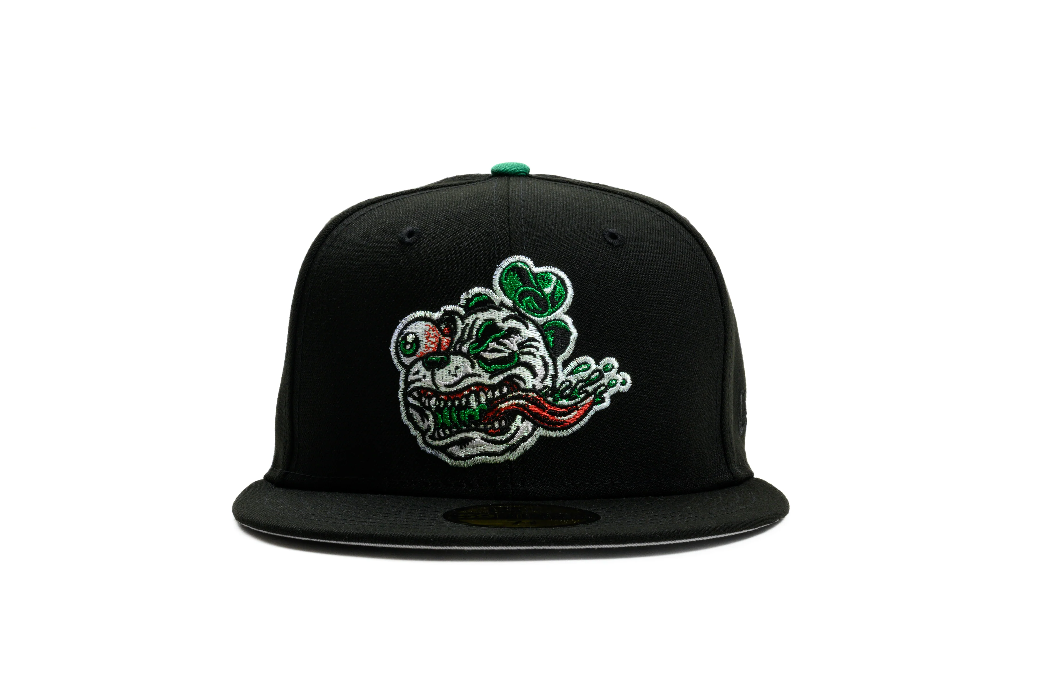 SFC X NMC  "PANDA" NEW ERA FITTED HAT (BLACK/GREEN) - Image 6