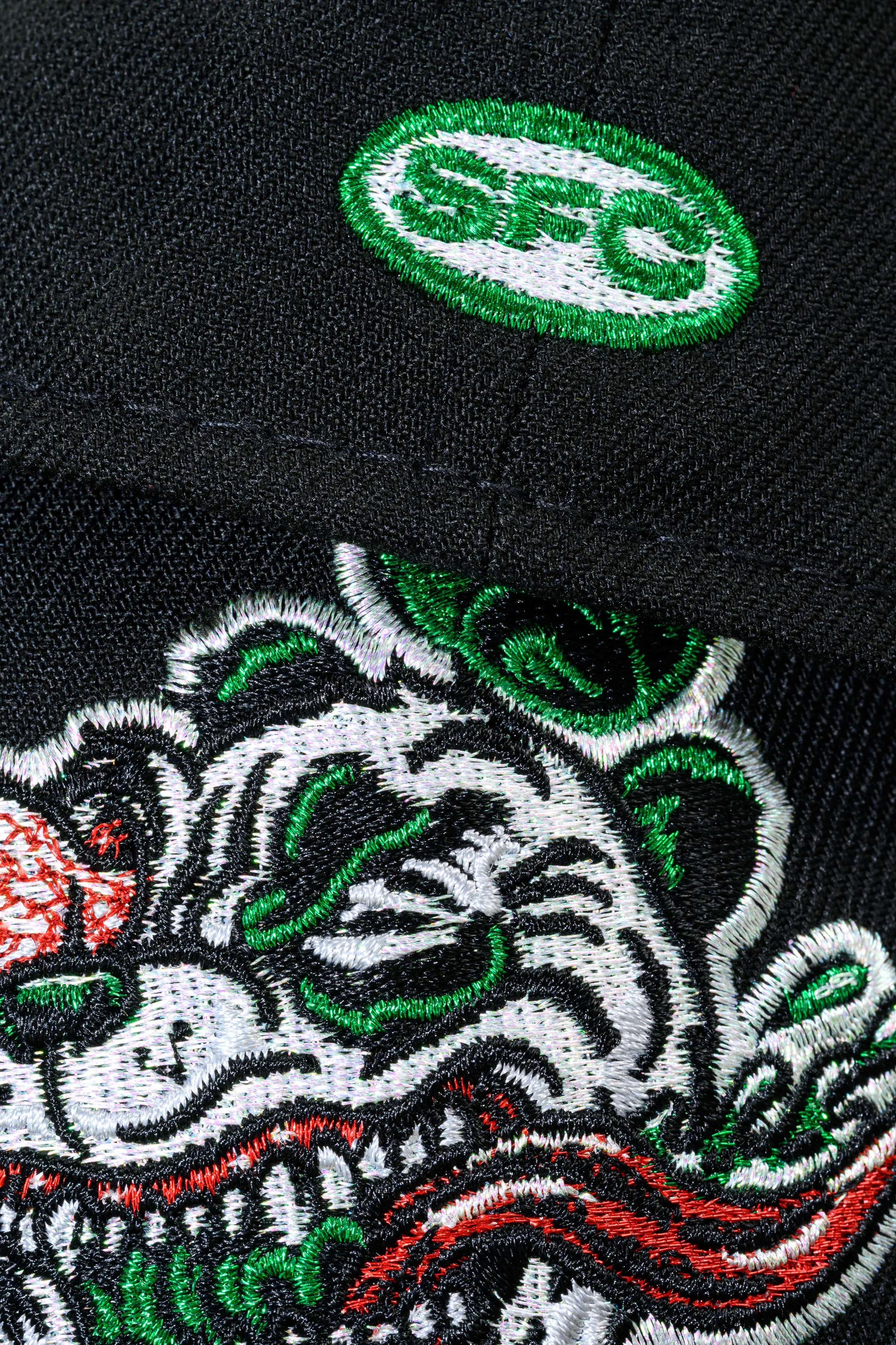 SFC X NMC  "PANDA" NEW ERA FITTED HAT (BLACK/GREEN) - Image 9