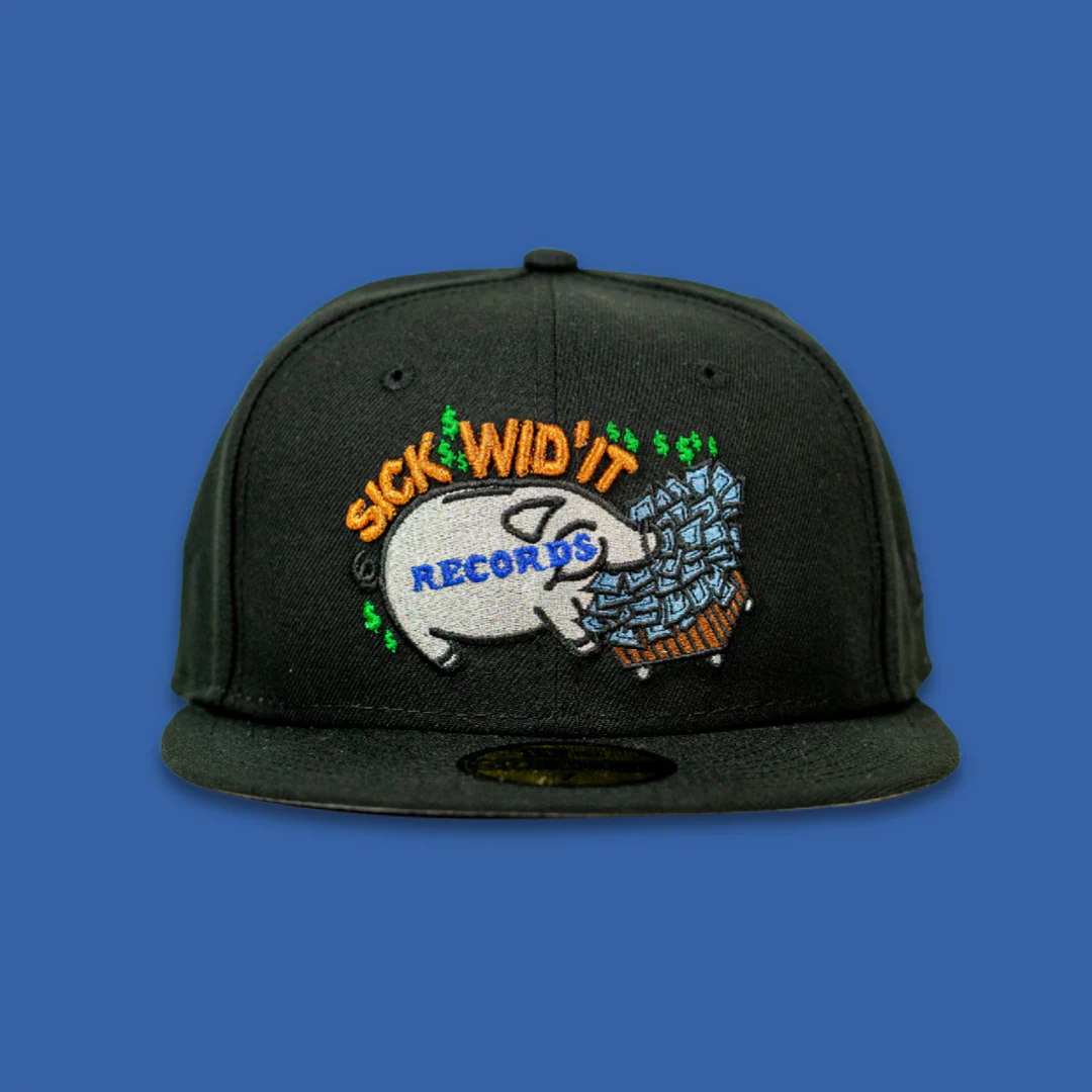 SFC X SICK WID IT RECORDS "PLATINUM BANK" NEW ERA FITTED HAT (BLACK) - Image 4