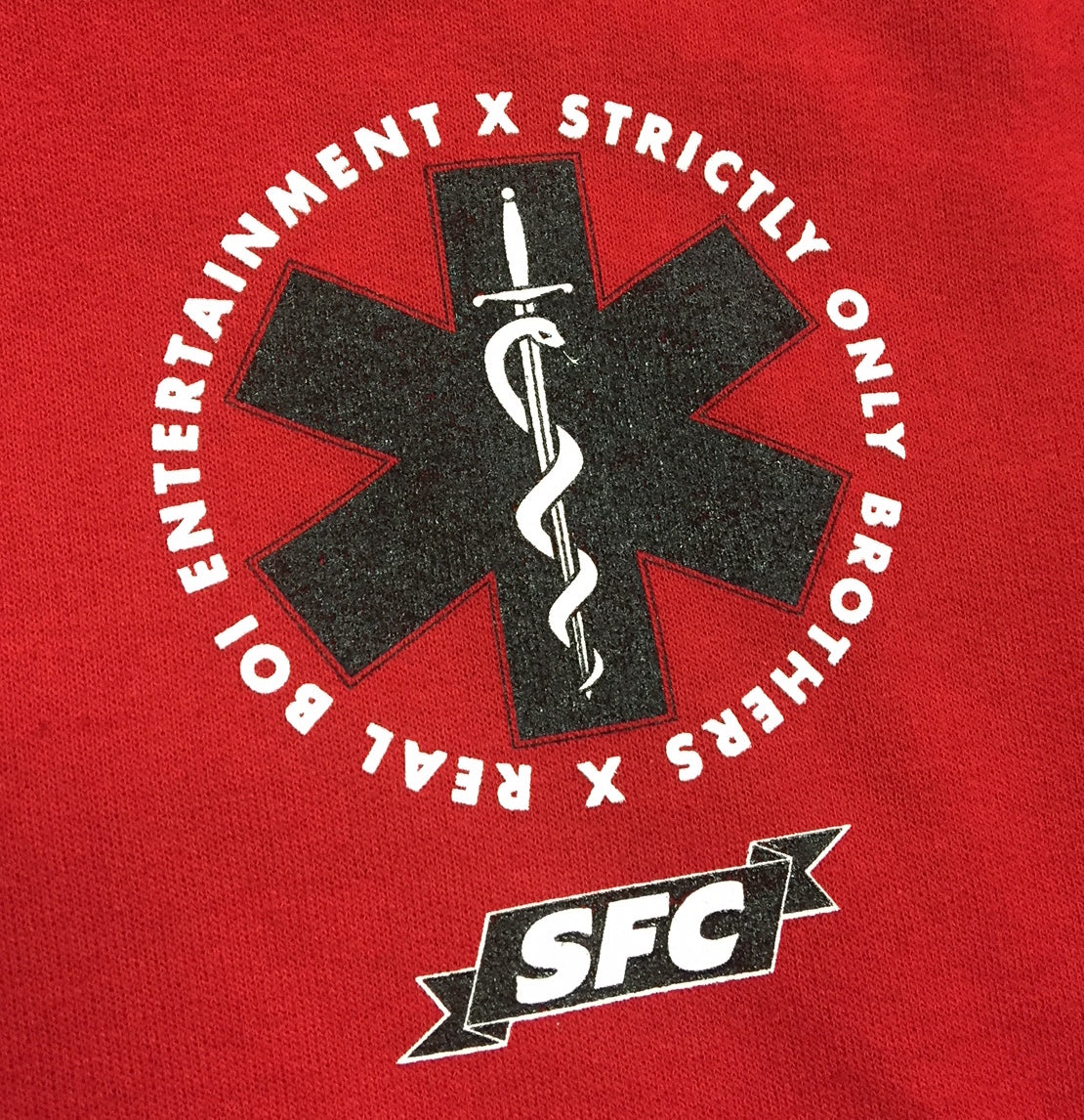 SOB X RBE X SO FRESH CLOTHING "PARAMEDIC" HOODY (RED) - Image 3